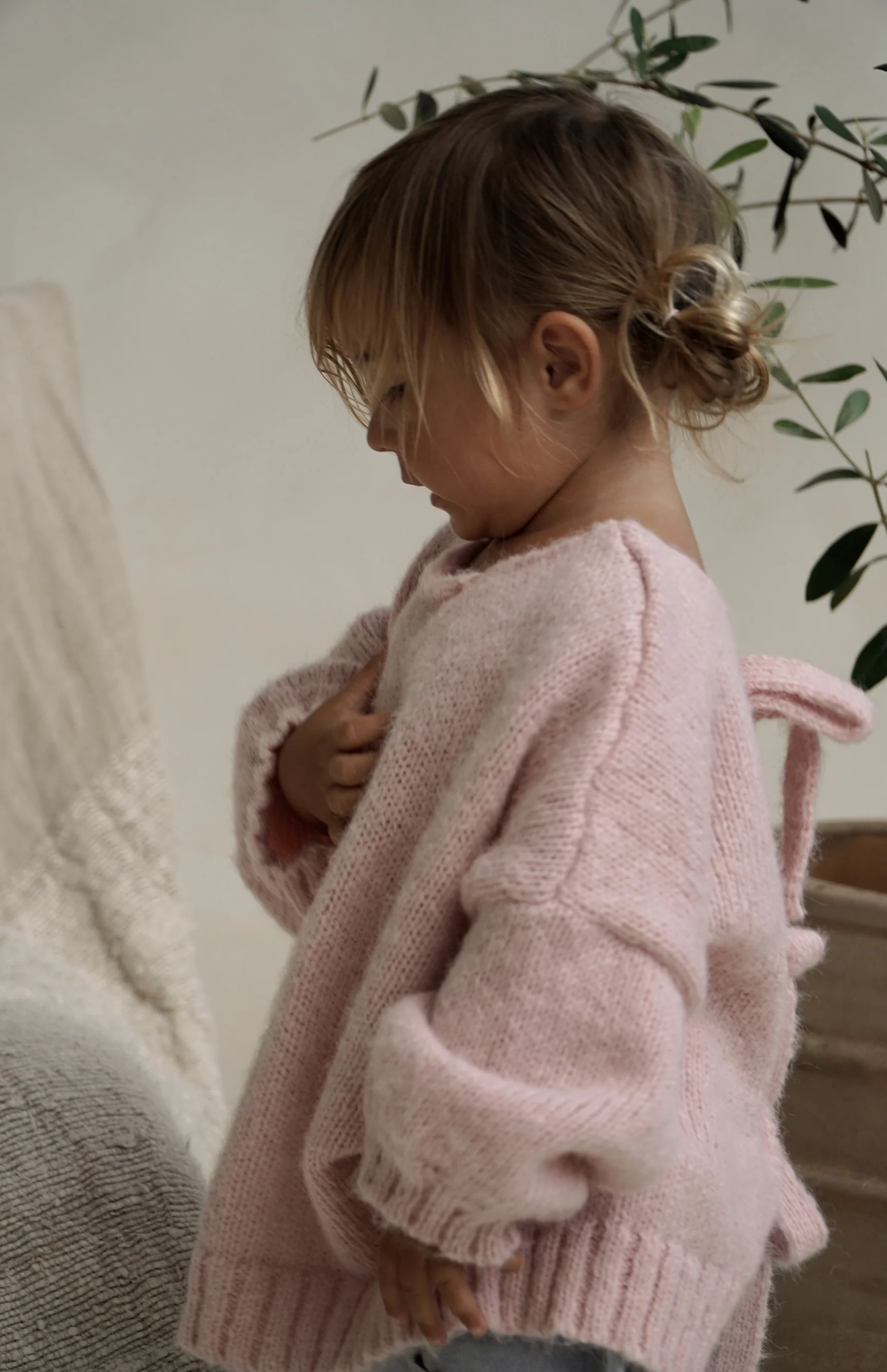 AGNES TIE BACK KNIT - BLUSH - Image 3