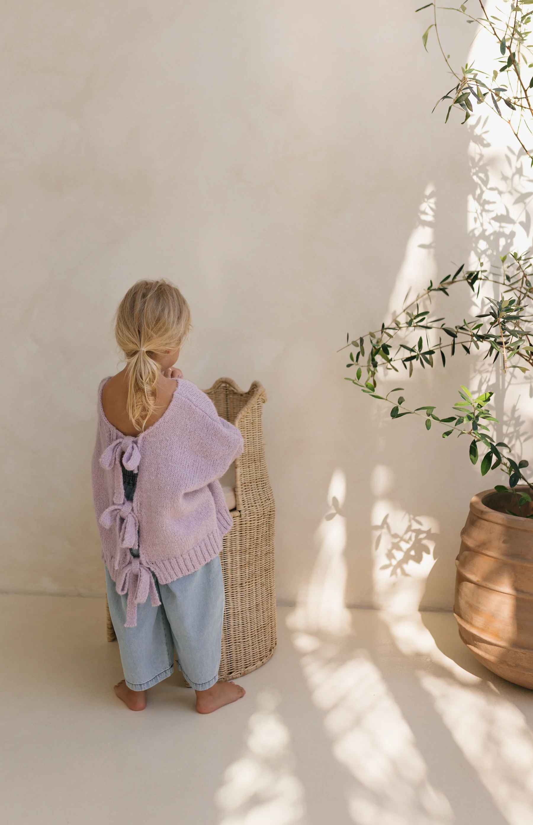 AGNES TIE BACK KNIT - LILAC - Image 4