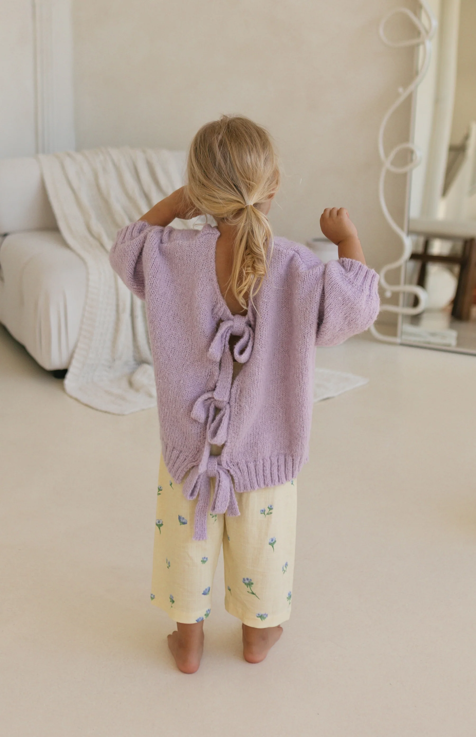 AGNES TIE BACK KNIT - LILAC - Image 6