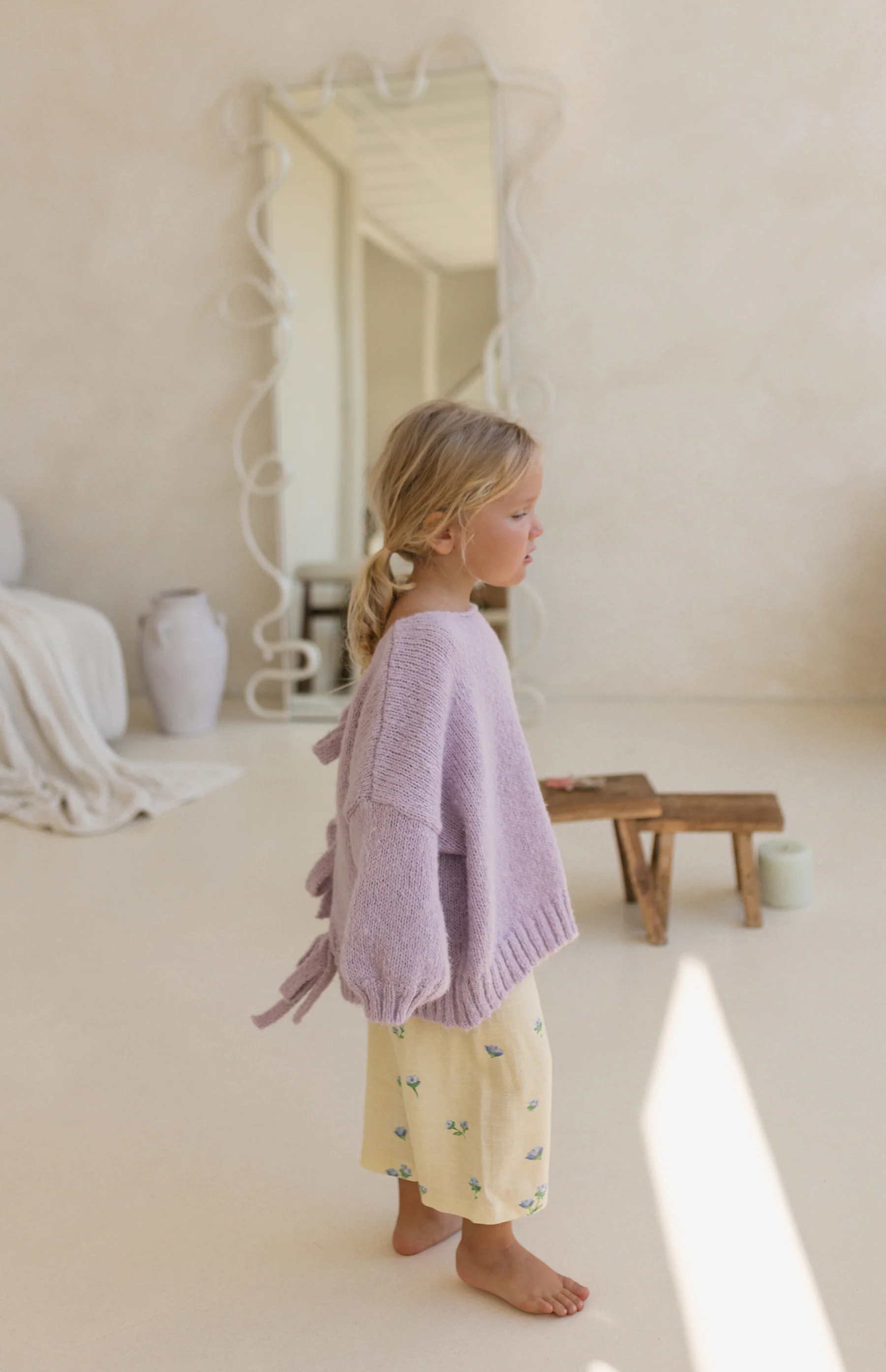 AGNES TIE BACK KNIT - LILAC - Image 7
