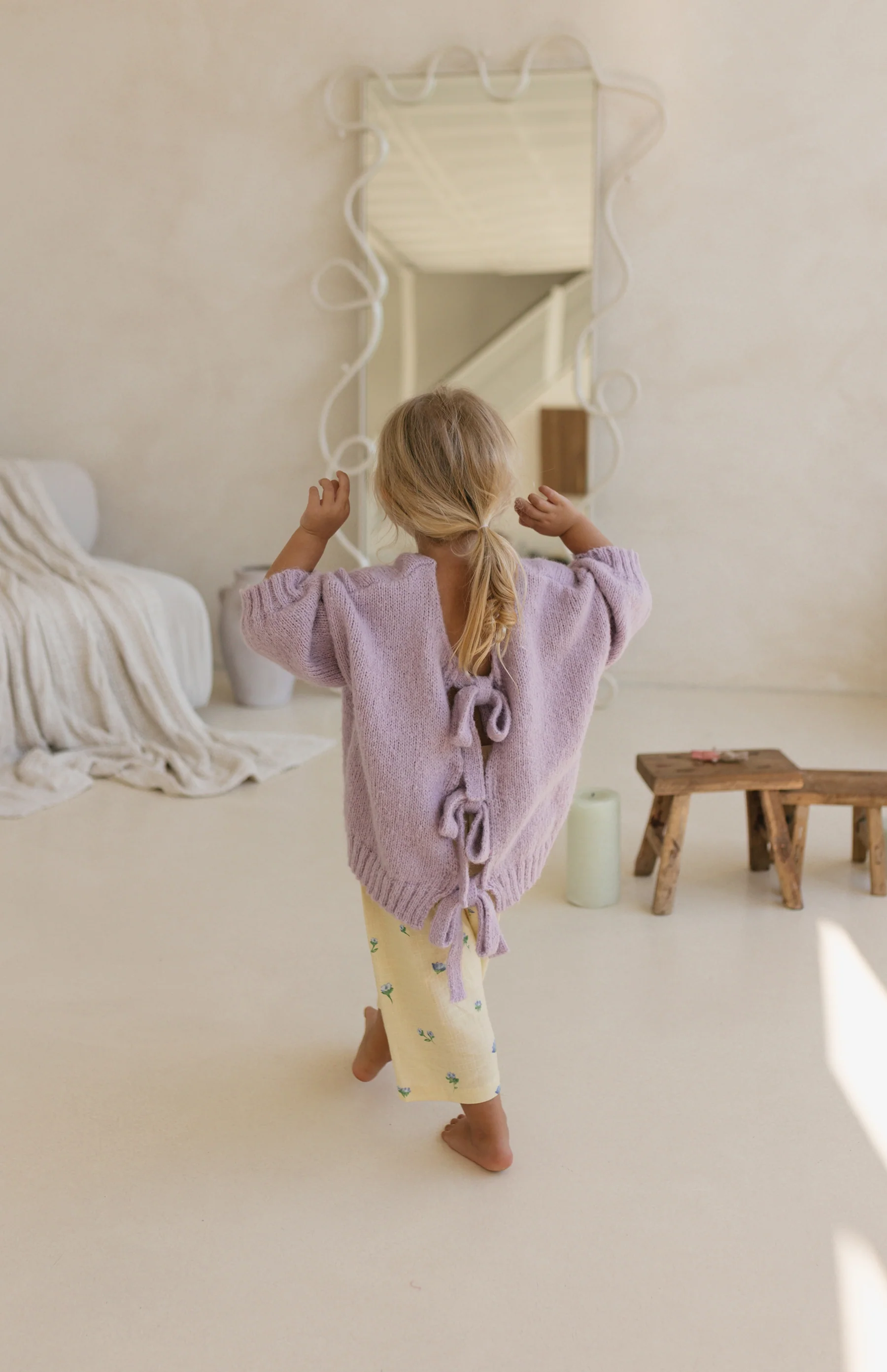 AGNES TIE BACK KNIT - LILAC - Image 9