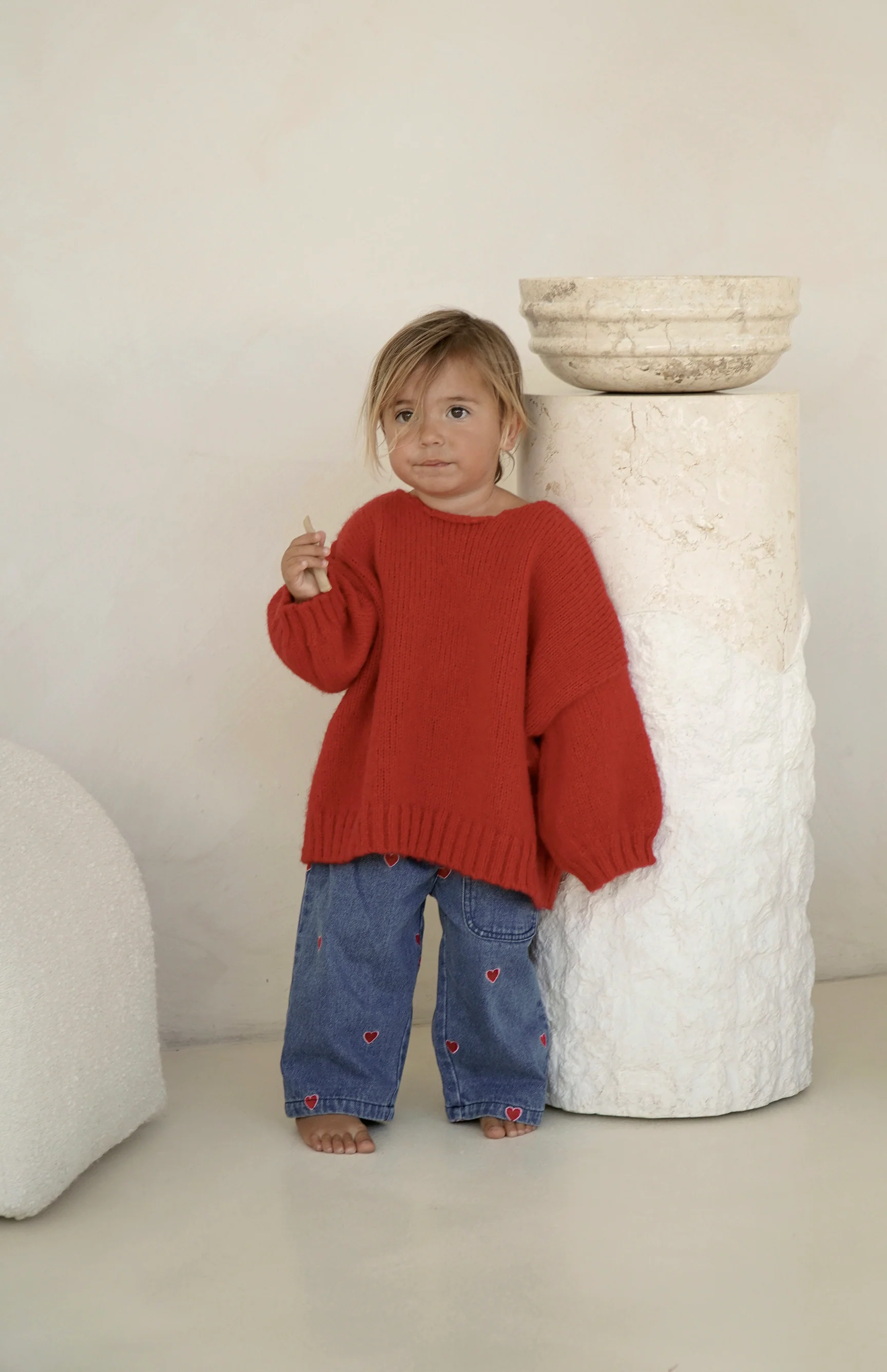 AGNES TIE BACK KNIT - RED - Image 13