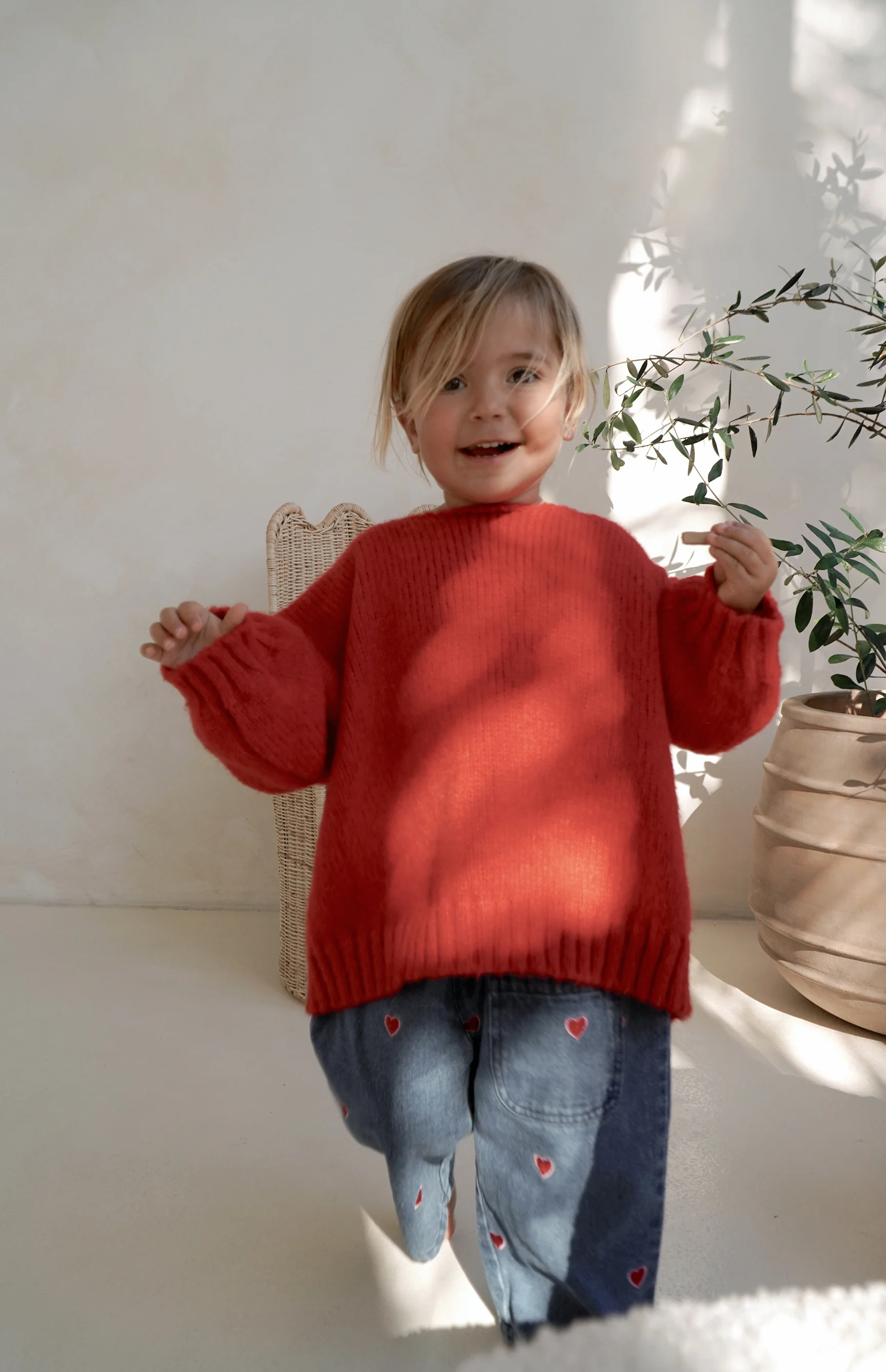 AGNES TIE BACK KNIT - RED - Image 5