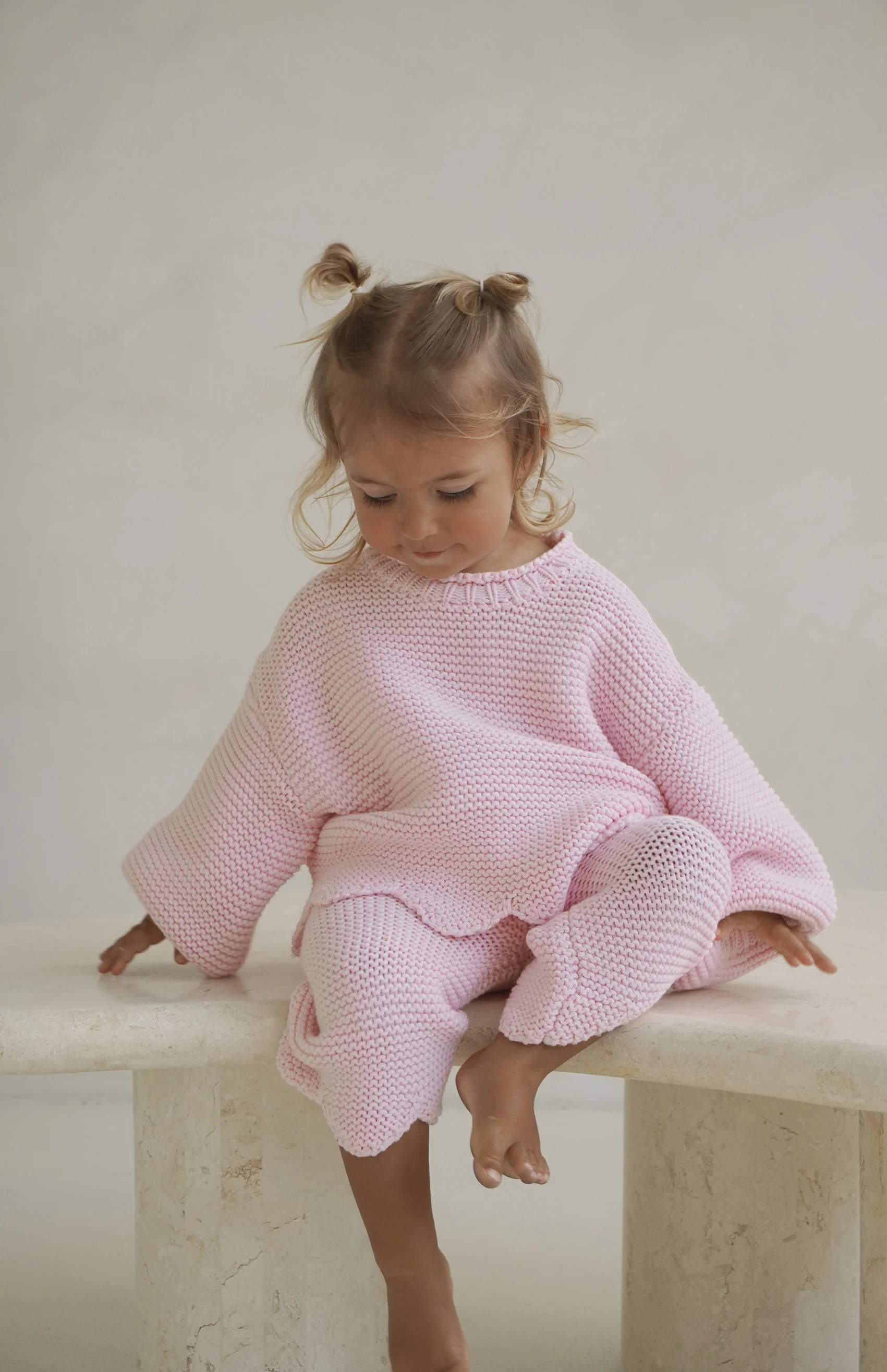 AUDREY FLOUNCE SLEEVE KNIT - PINK - Image 5