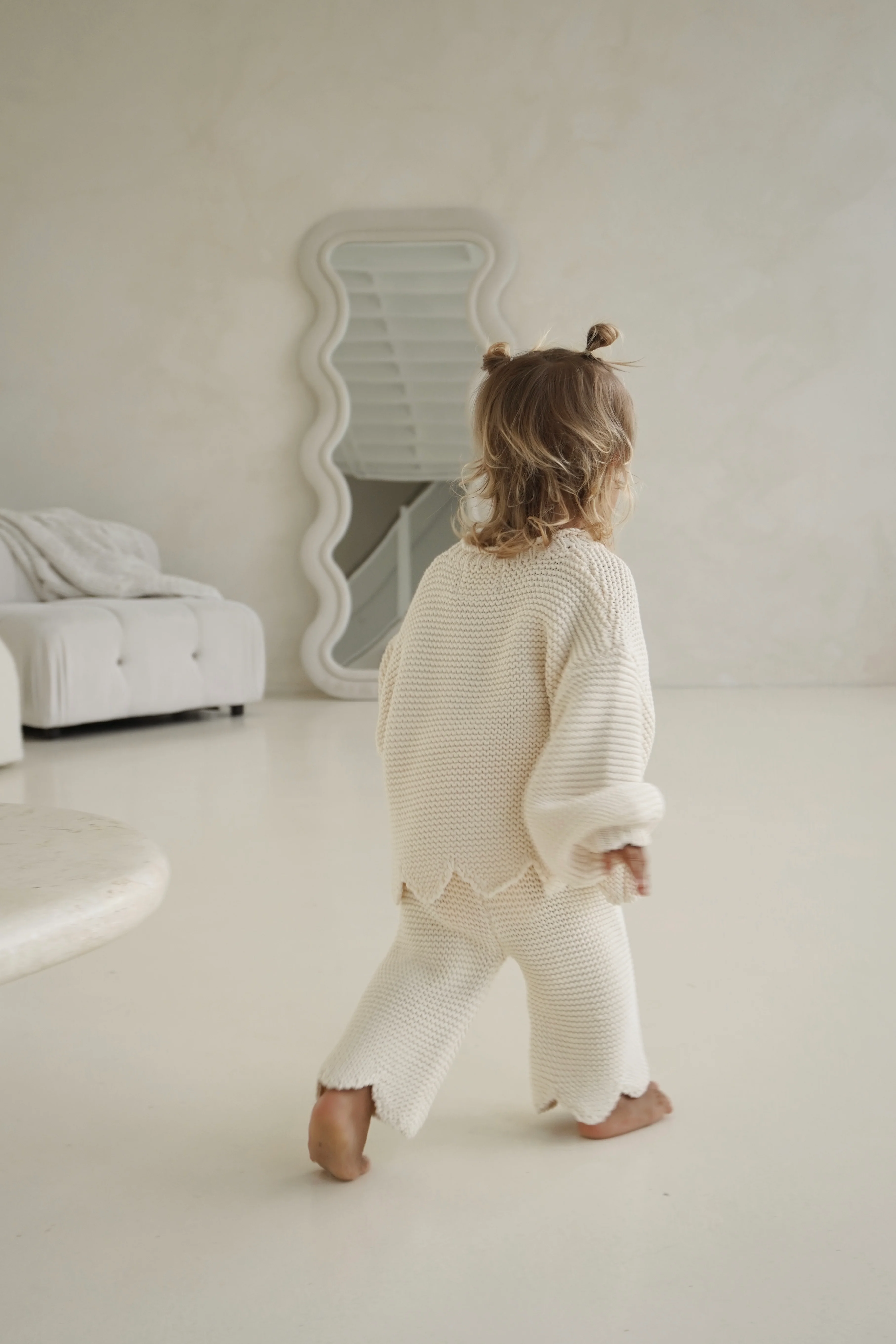 AUDREY KNIT PANT - CREAM - Image 4