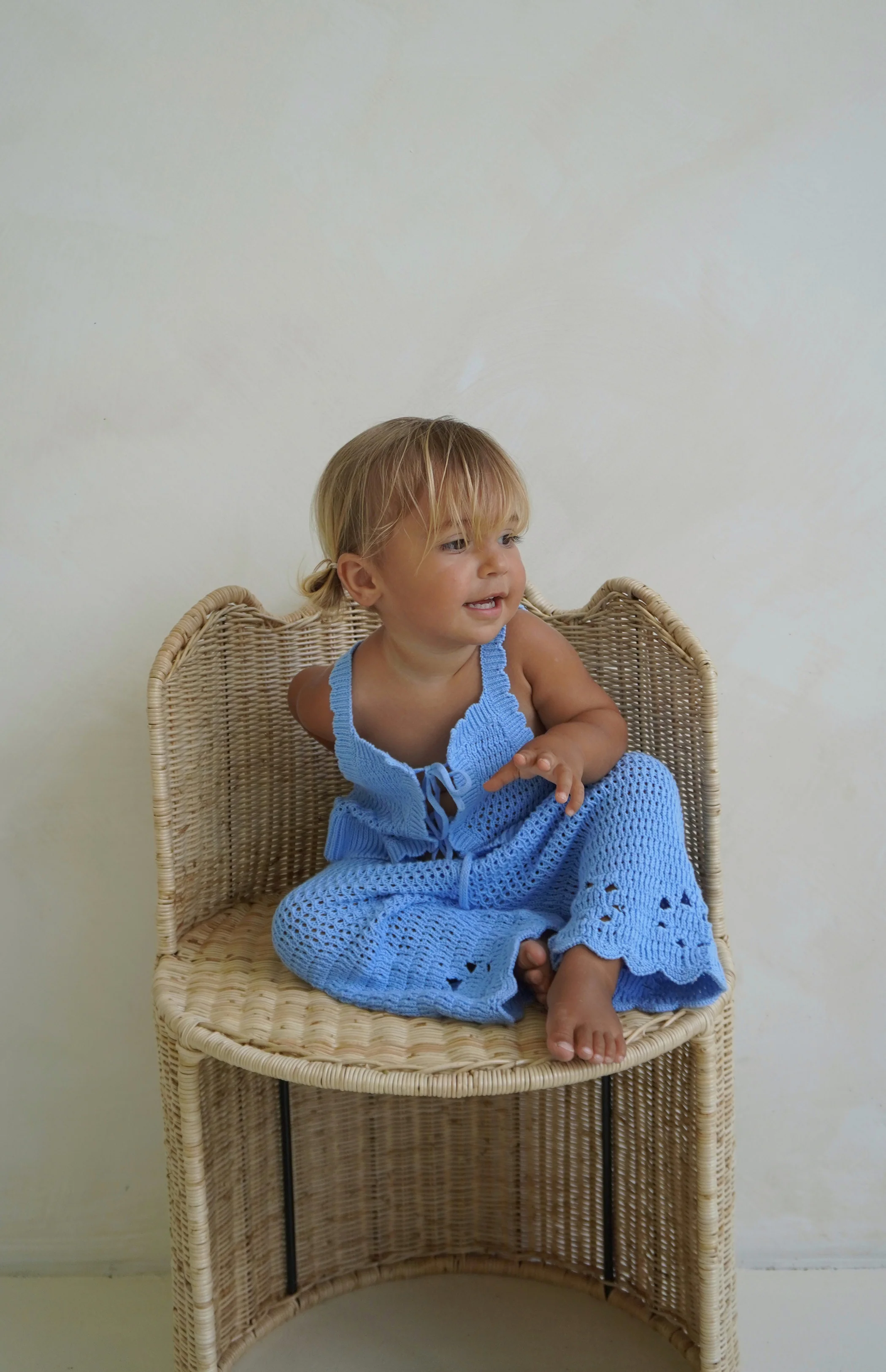 AVA CROCHET PANT - AZURE - Image 3
