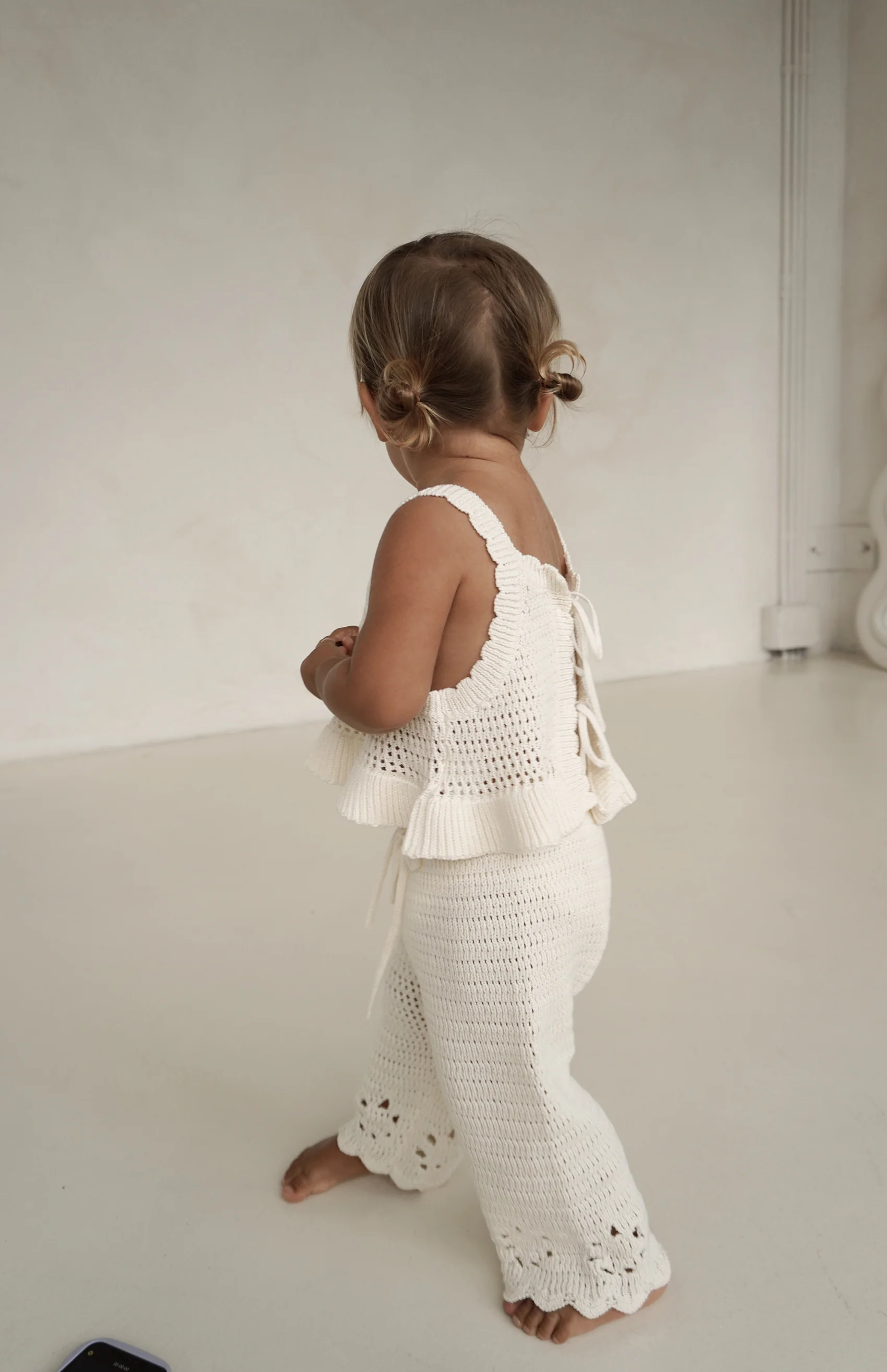 AVA CROCHET PANT - CREAM - Image 6