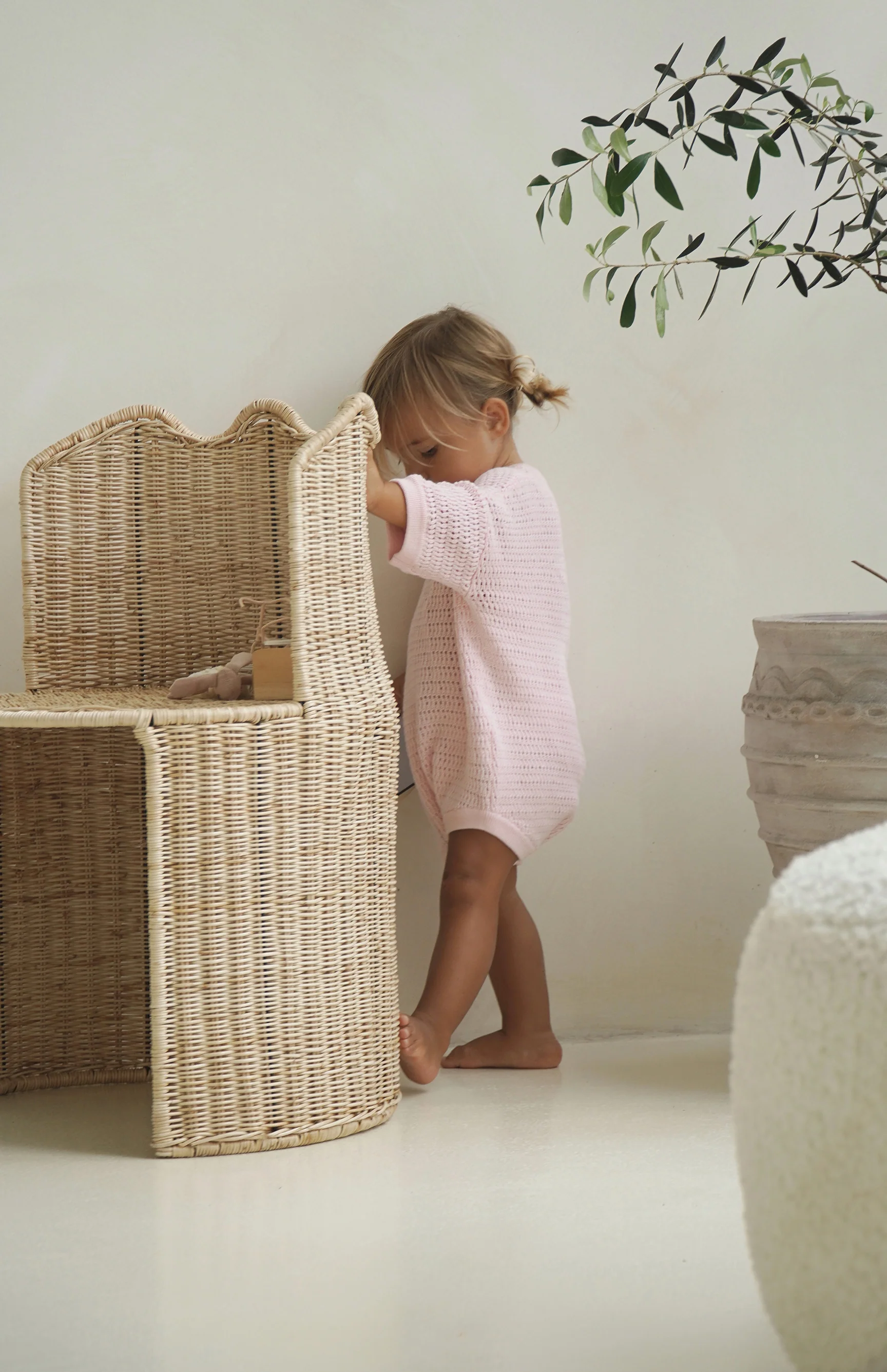 AVA CROCHET ROMPER - PINK - Image 2