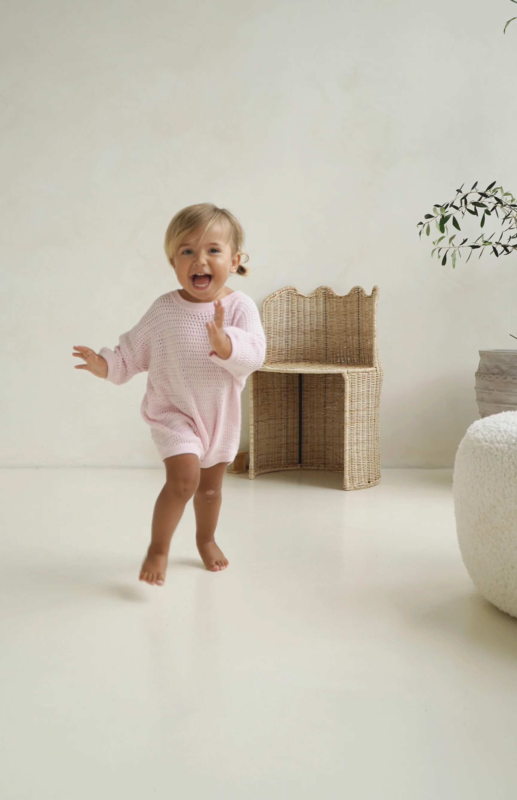 AVA CROCHET ROMPER - PINK - Image 3
