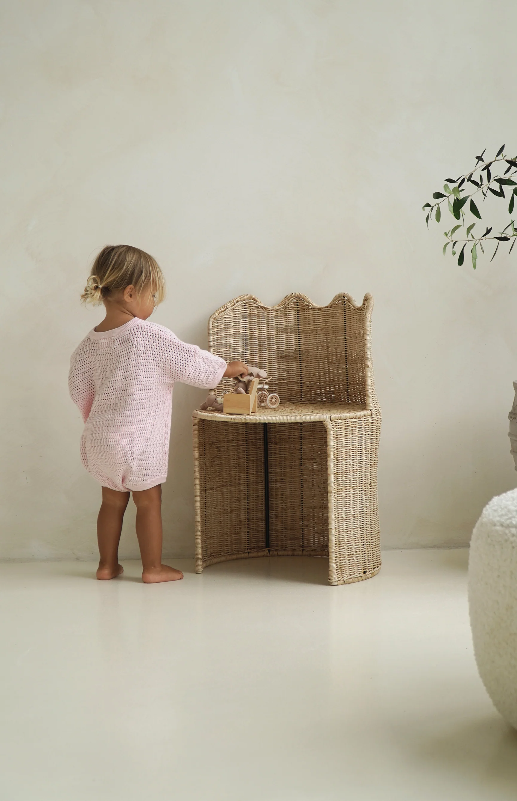 AVA CROCHET ROMPER - PINK - Image 6