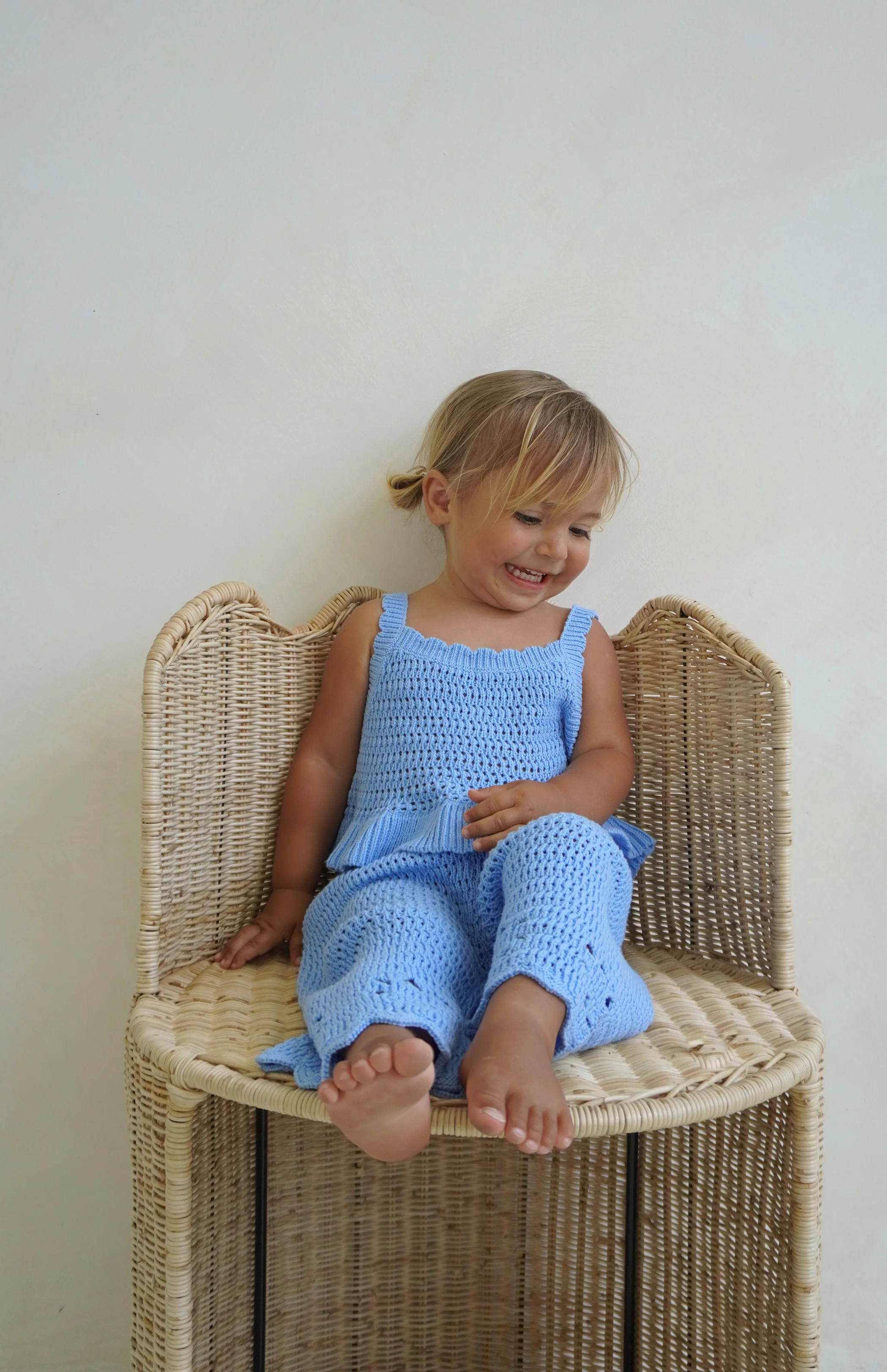 AVA CROCHET TOP - AZURE - Image 4