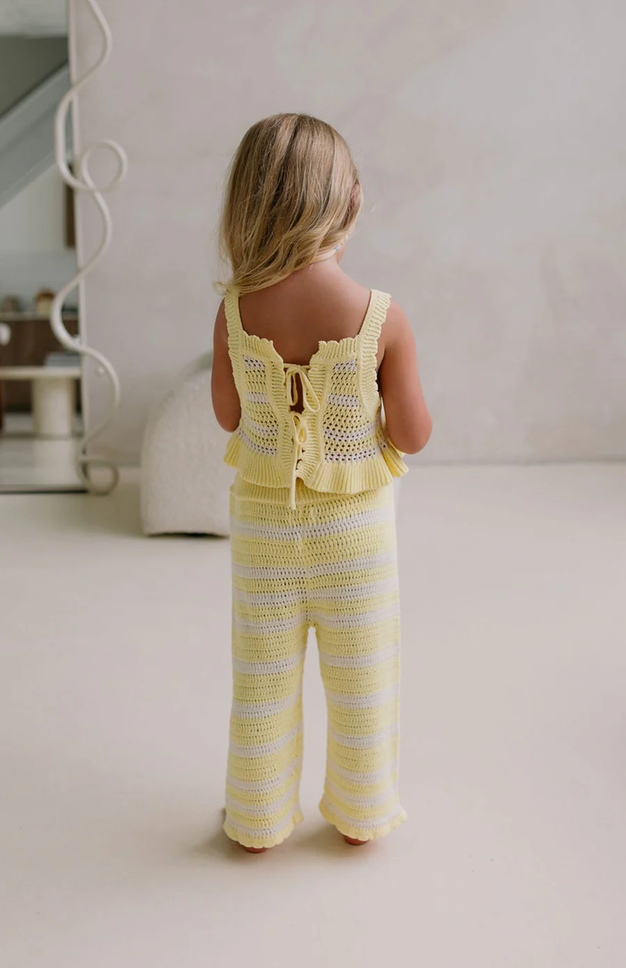 AVA CROCHET TOP - BUTTERCUP STRIPE - Image 3