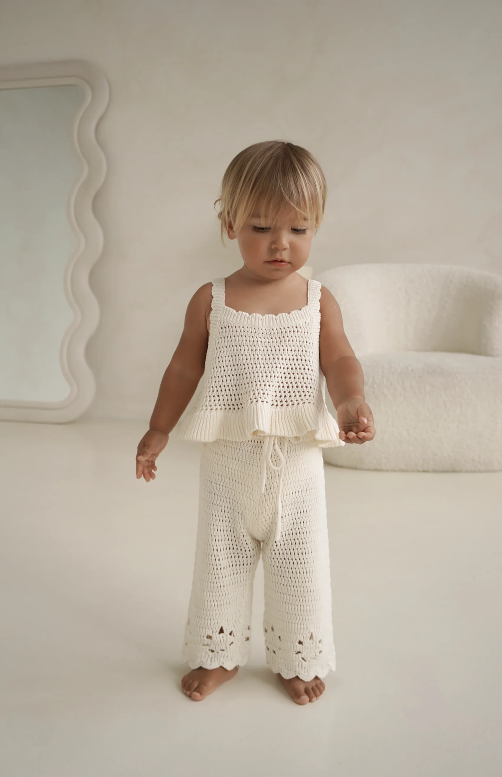 AVA CROCHET TOP - CREAM - Image 2
