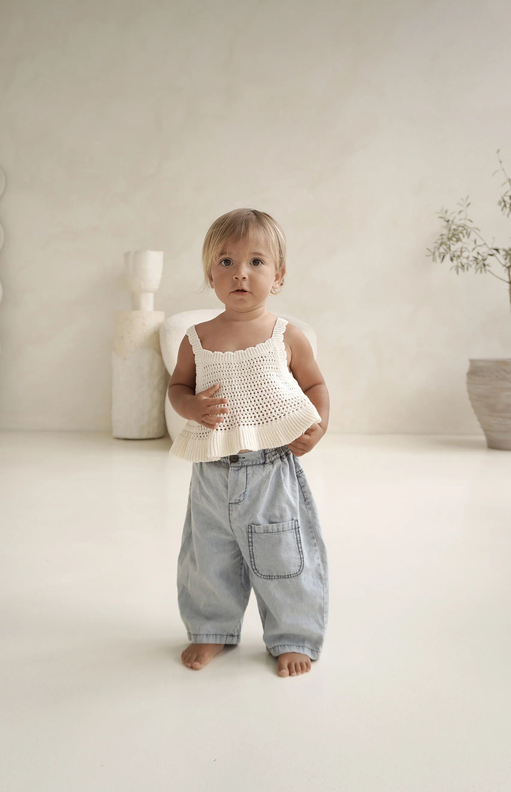 AVA CROCHET TOP - CREAM - Image 7