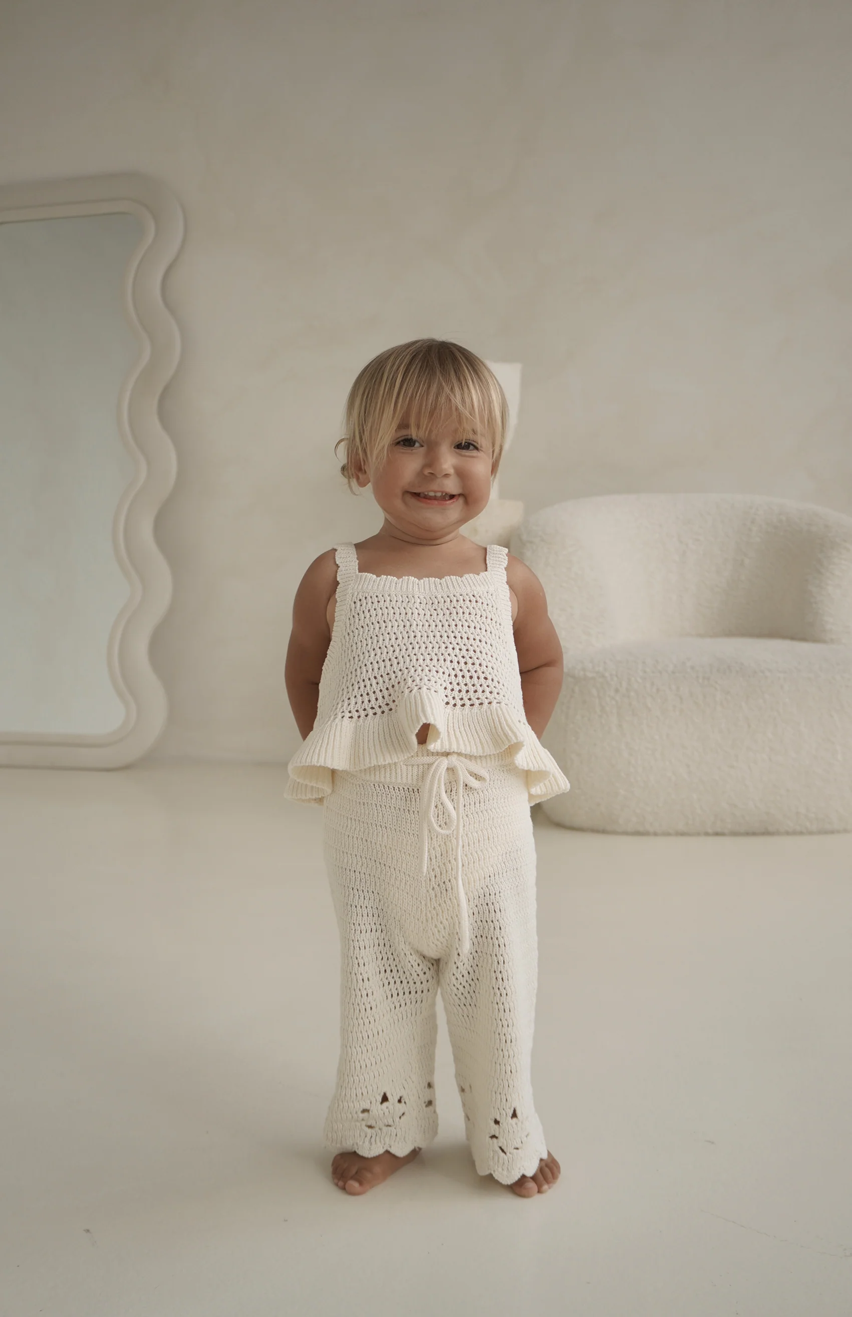 AVA CROCHET TOP - CREAM - Image 9