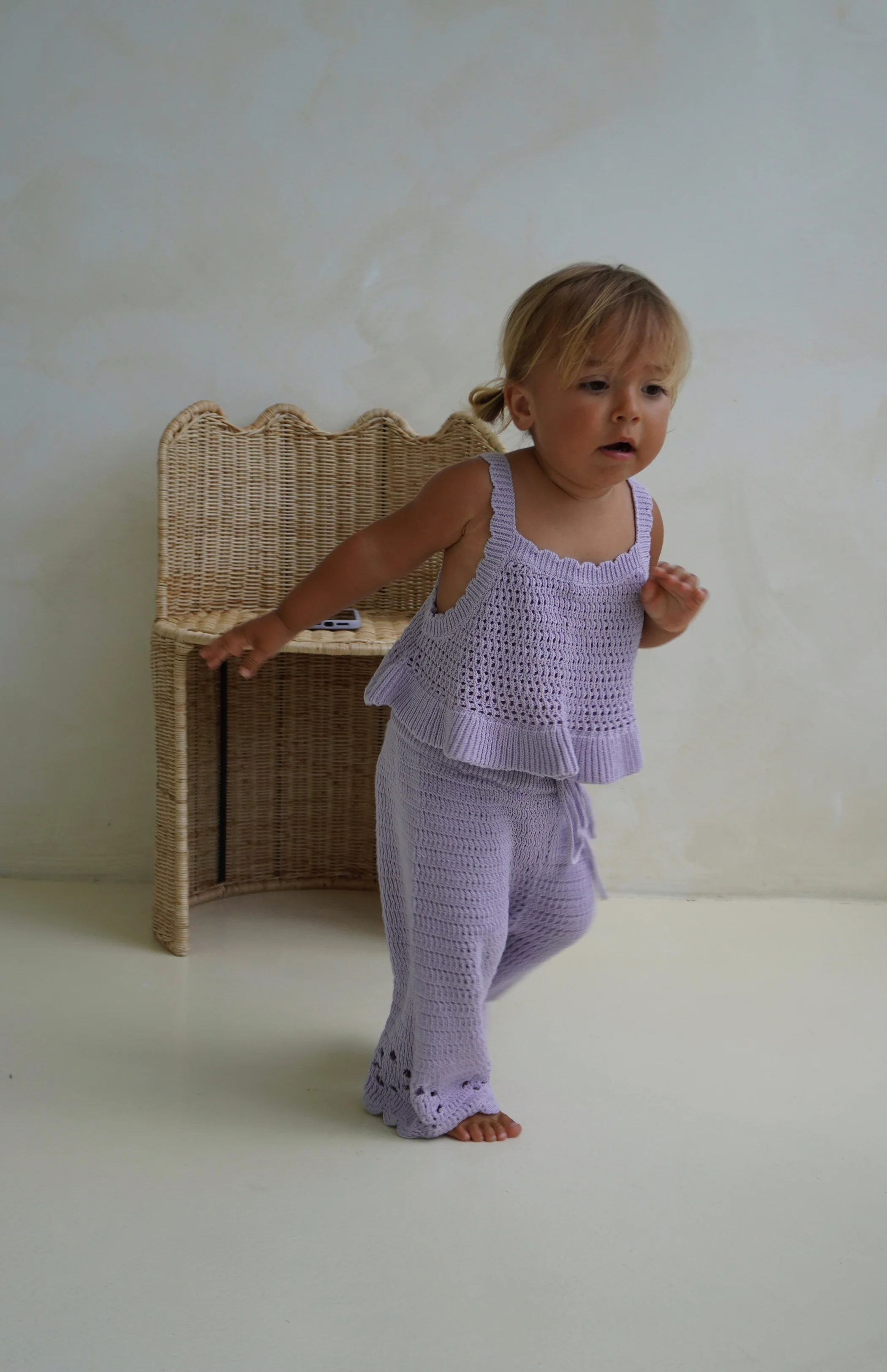 AVA CROCHET TOP - LILAC - Image 3