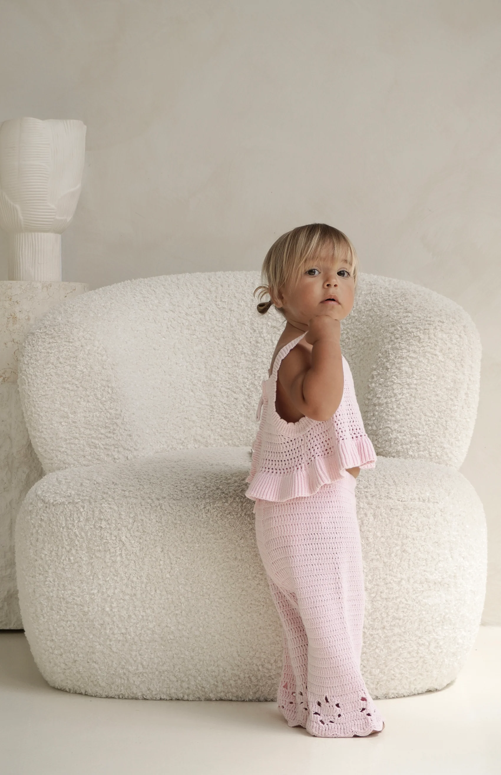AVA CROCHET TOP - PINK - Image 5