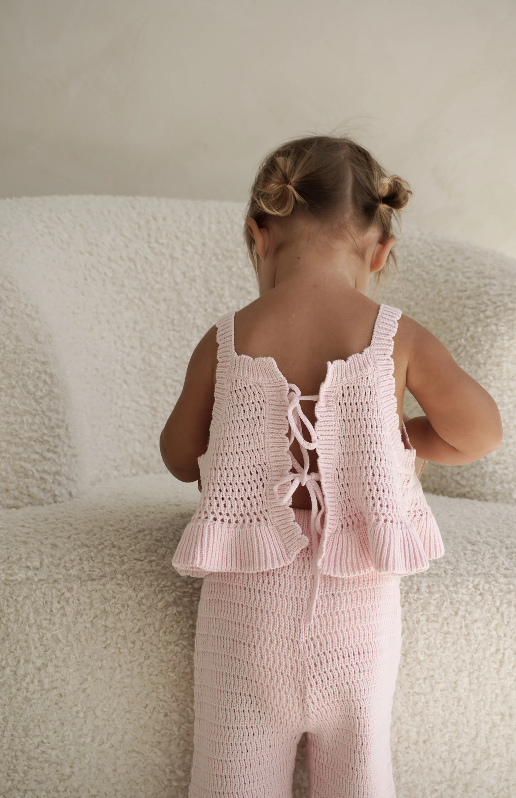 AVA CROCHET TOP - PINK - Image 8