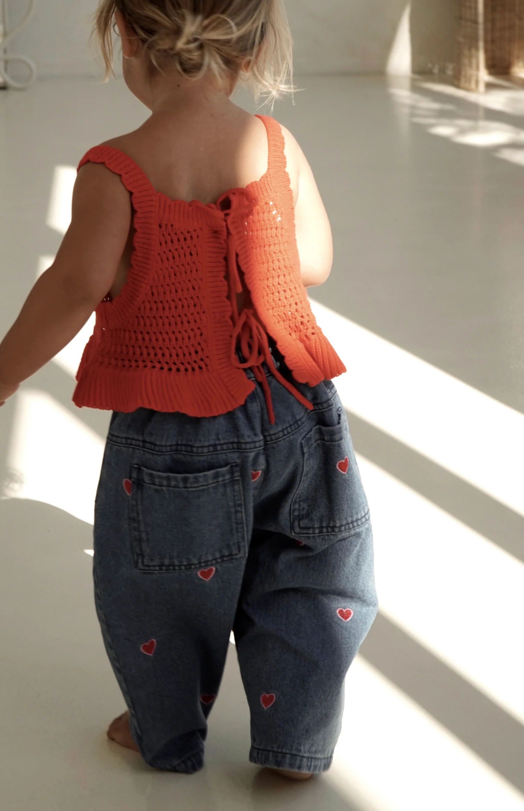 AVA CROCHET TOP - RED - Image 4