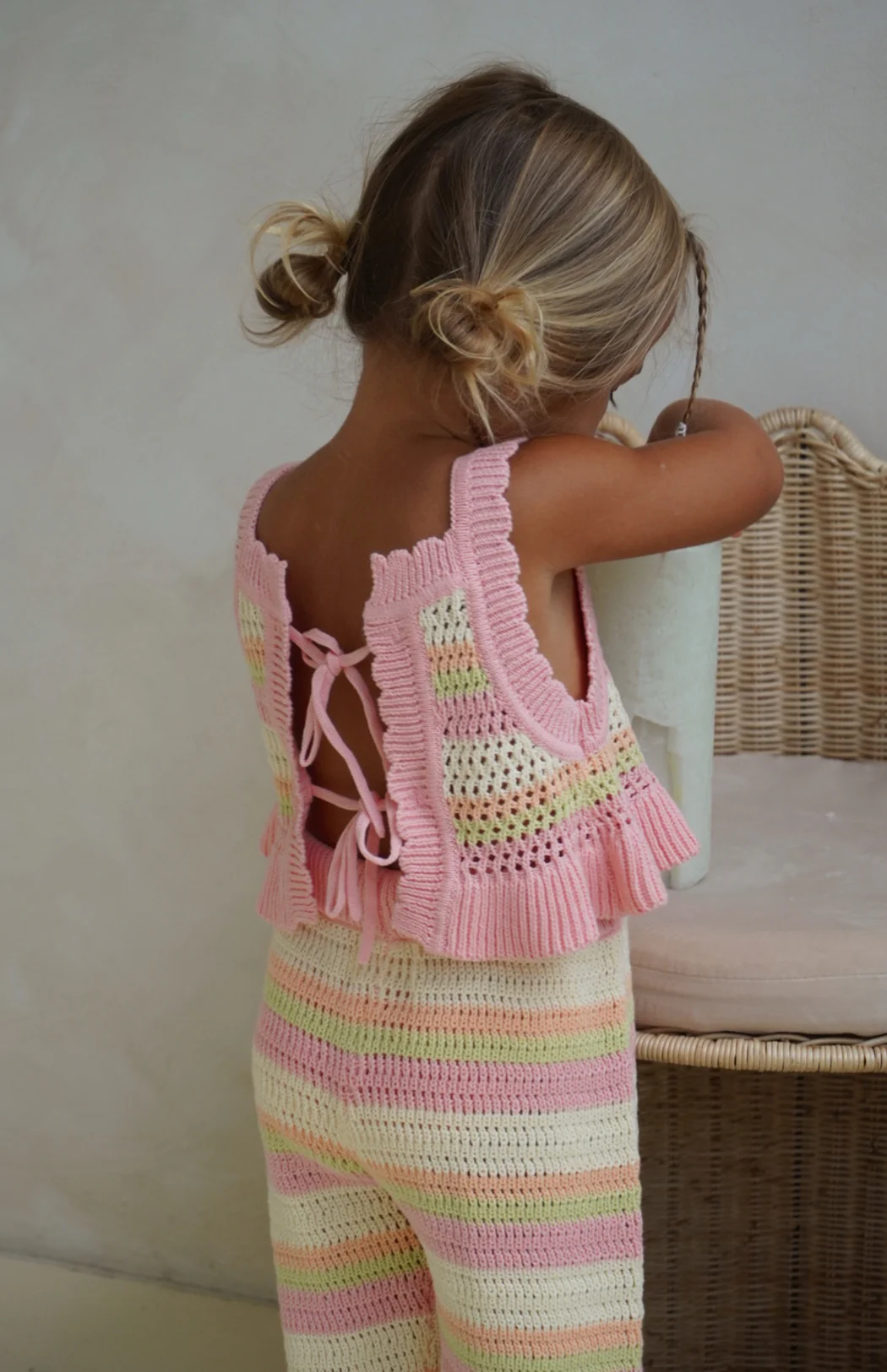 AVA CROCHET TOP - SORBET