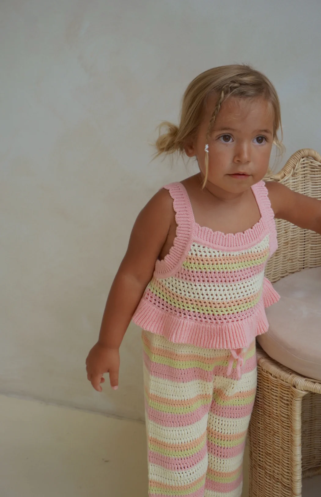 AVA CROCHET TOP - SORBET - Image 3