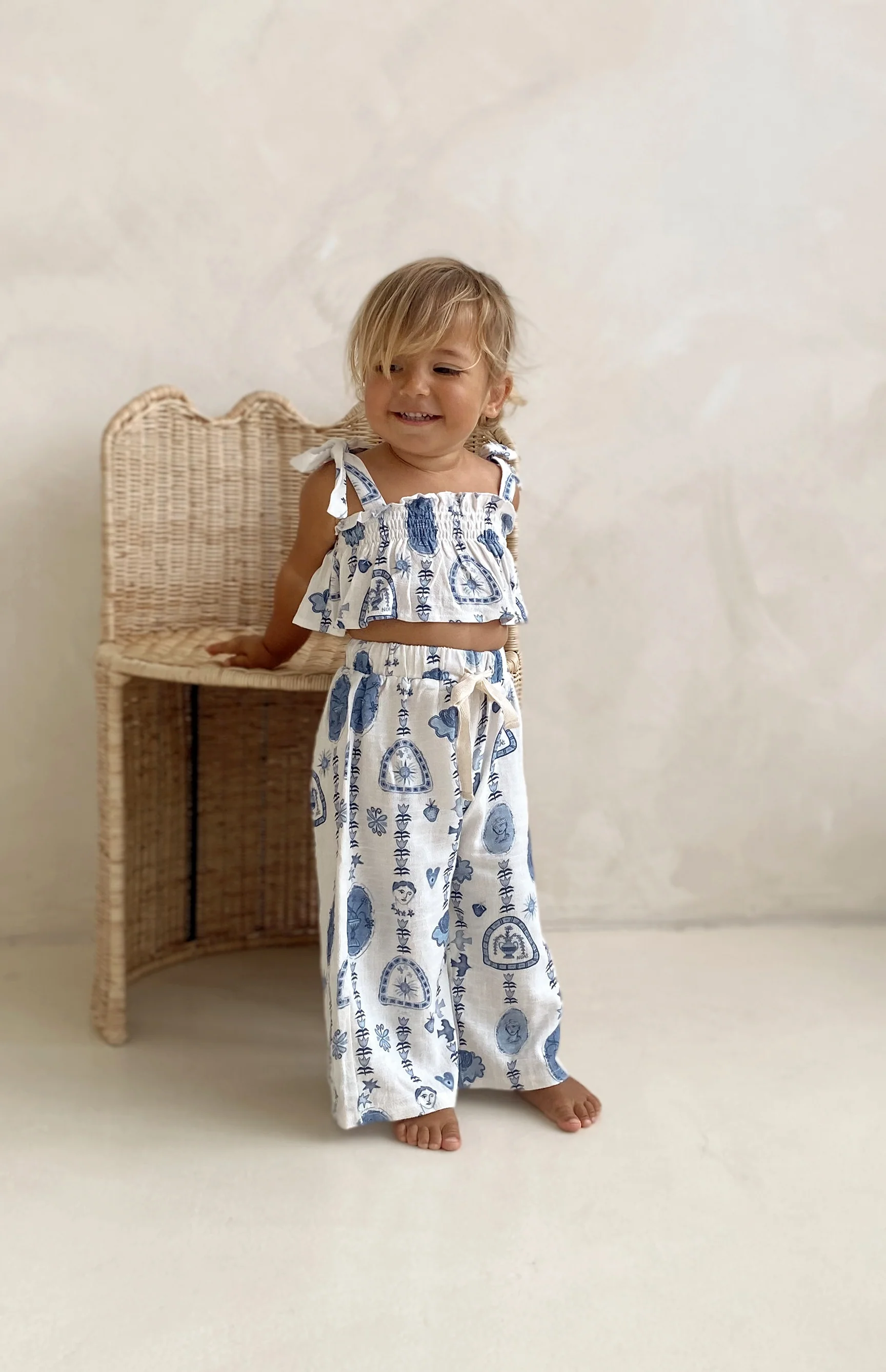 AZURE ISLA TIE CROP & PANT SET - Image 3