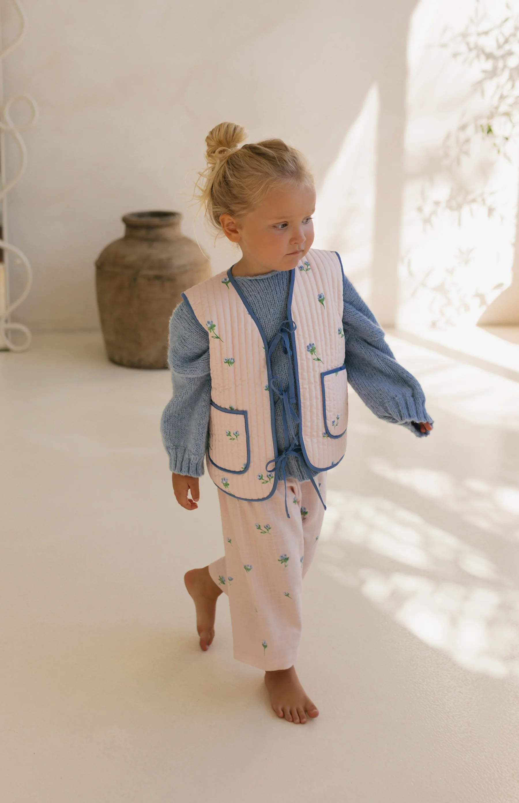 BELLE FLEUR FRONT TIE VEST - BLUSH - Image 11