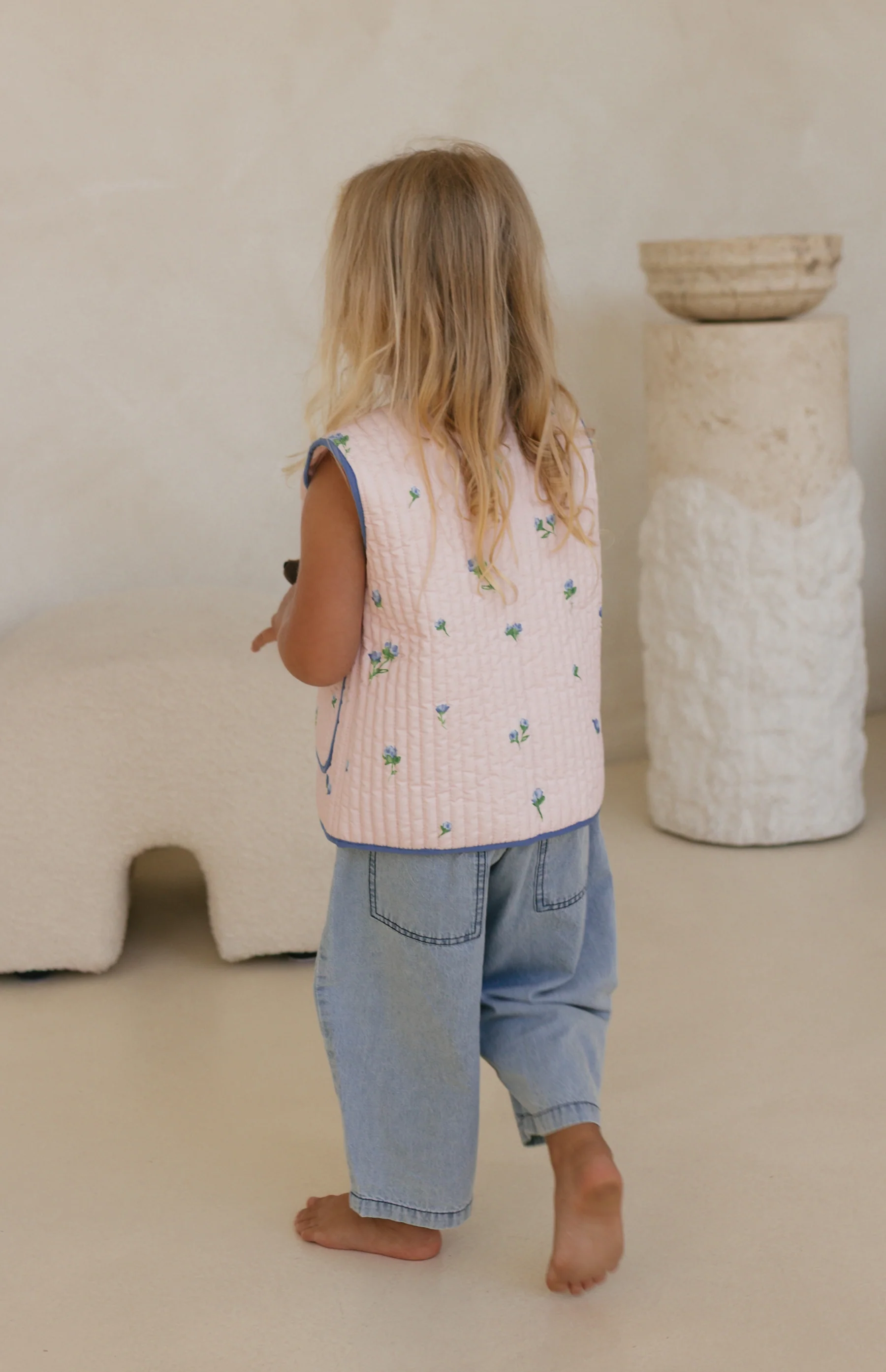 BELLE FLEUR FRONT TIE VEST - BLUSH - Image 6