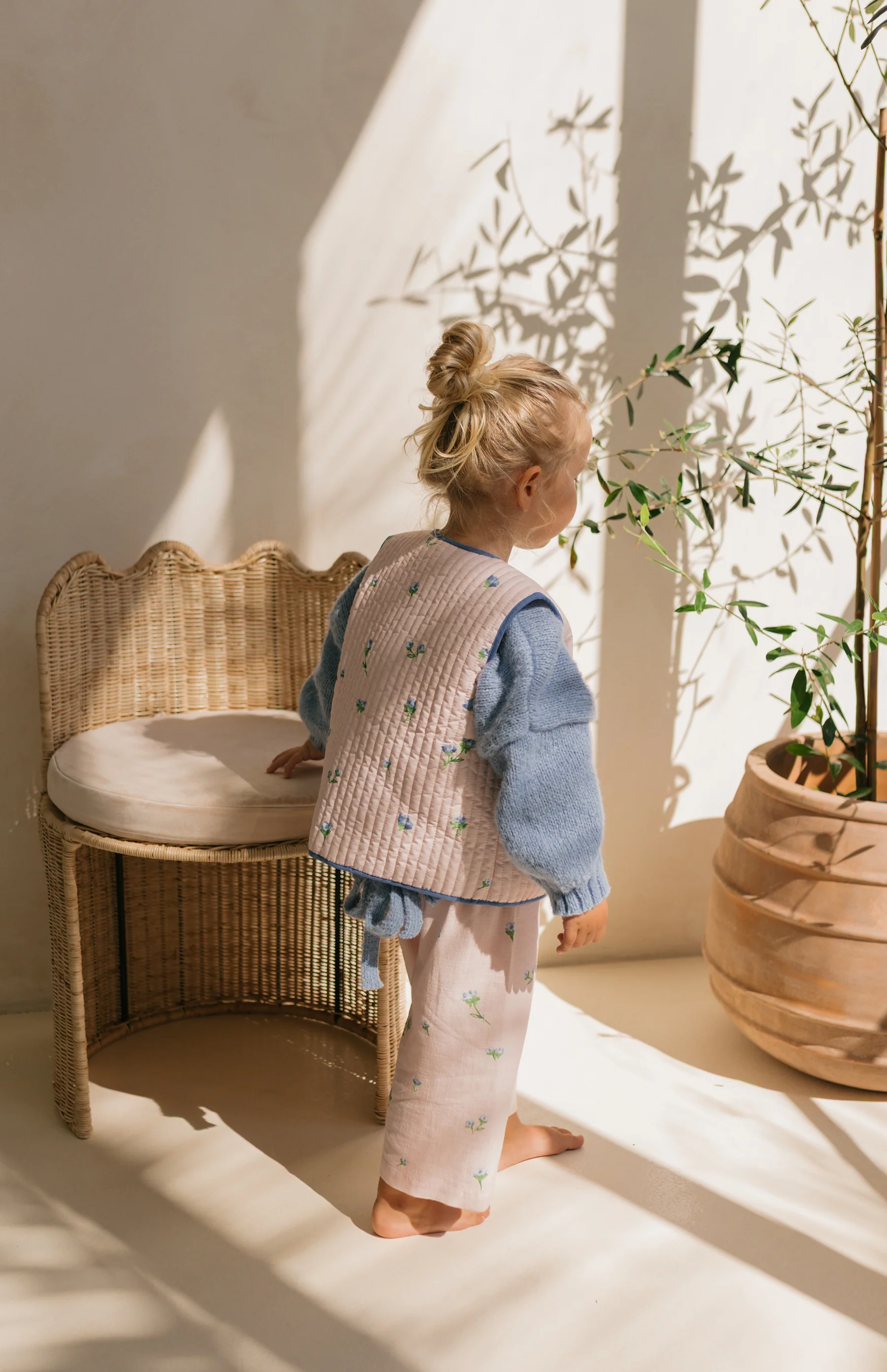 BELLE FLEUR FRONT TIE VEST - BLUSH - Image 8