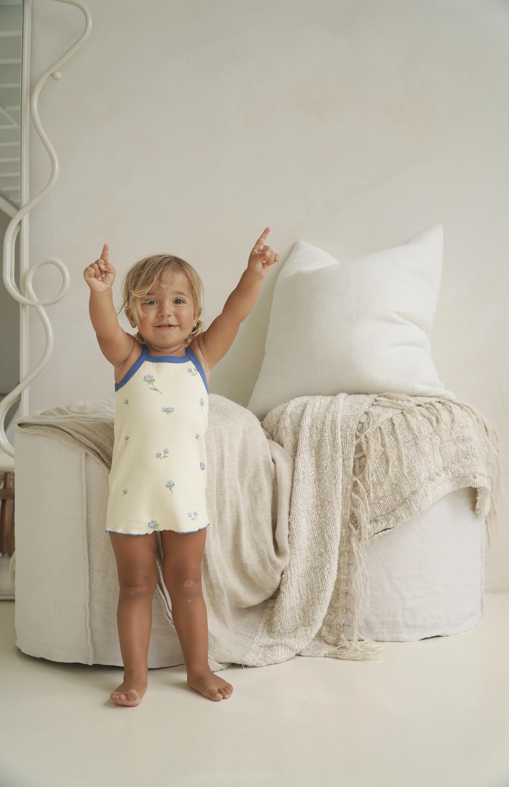 BELLE FLEUR RIBBED DRESS - LEMON - Image 2