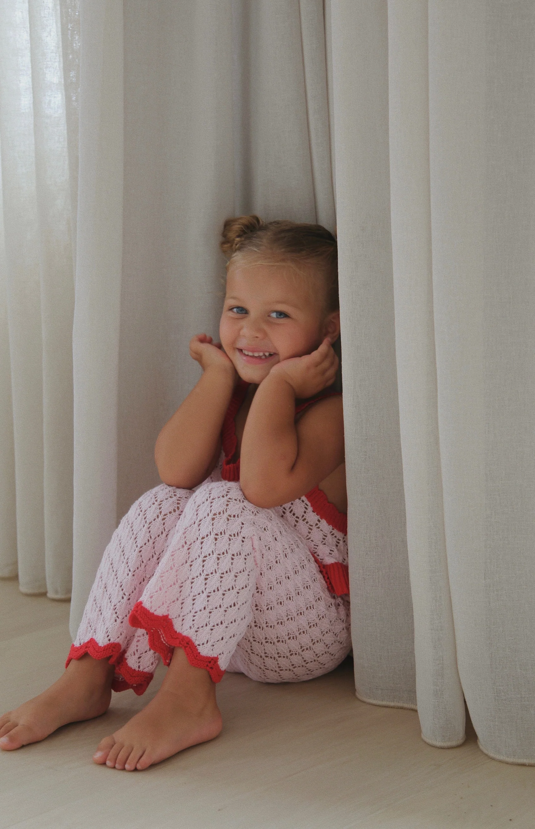 BIRDIE CROCHET PANT - PINK/RED - Image 7