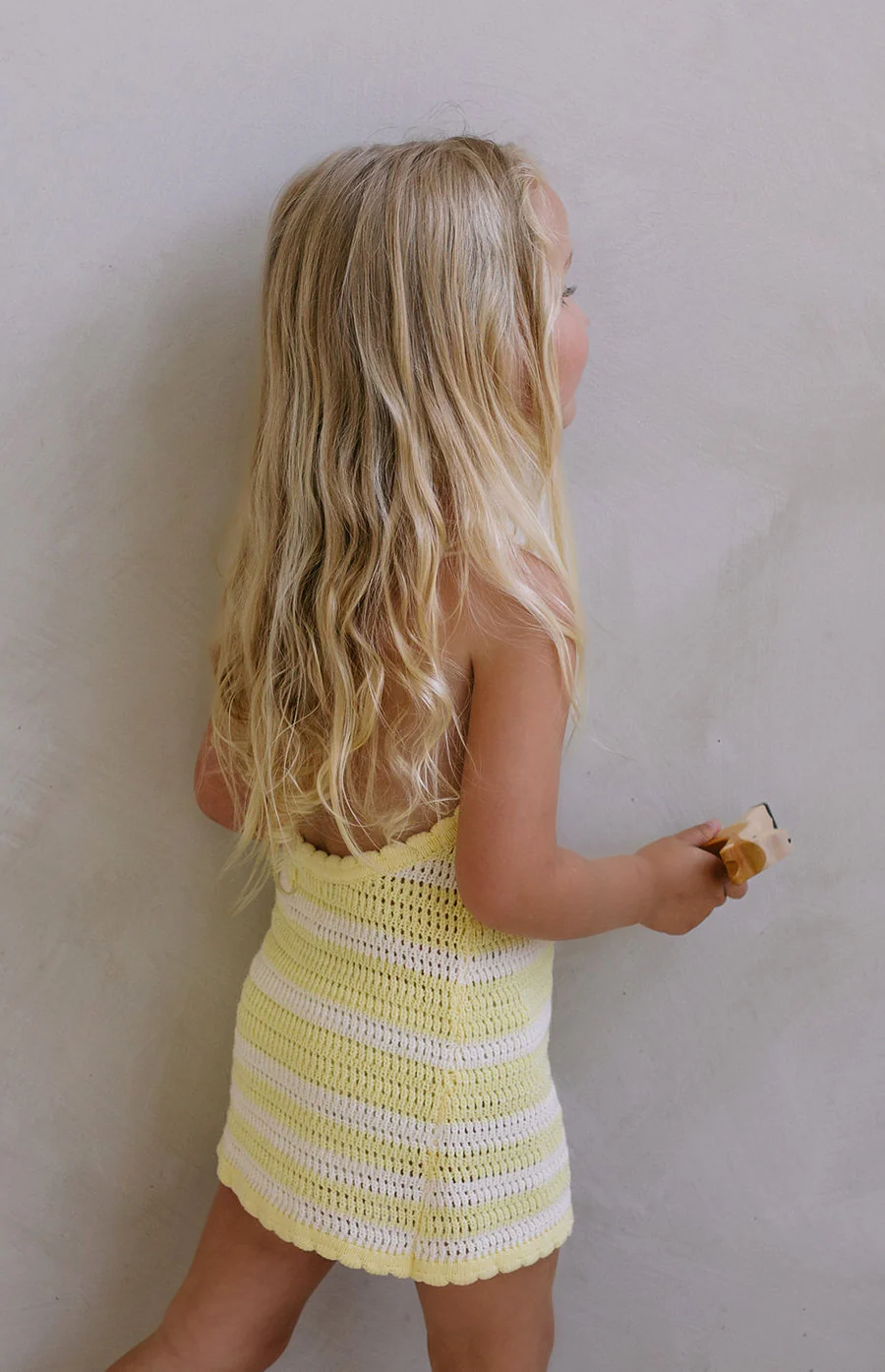BIRDIE HALTER DRESS - BUTTERCUP STRIPE - Image 7