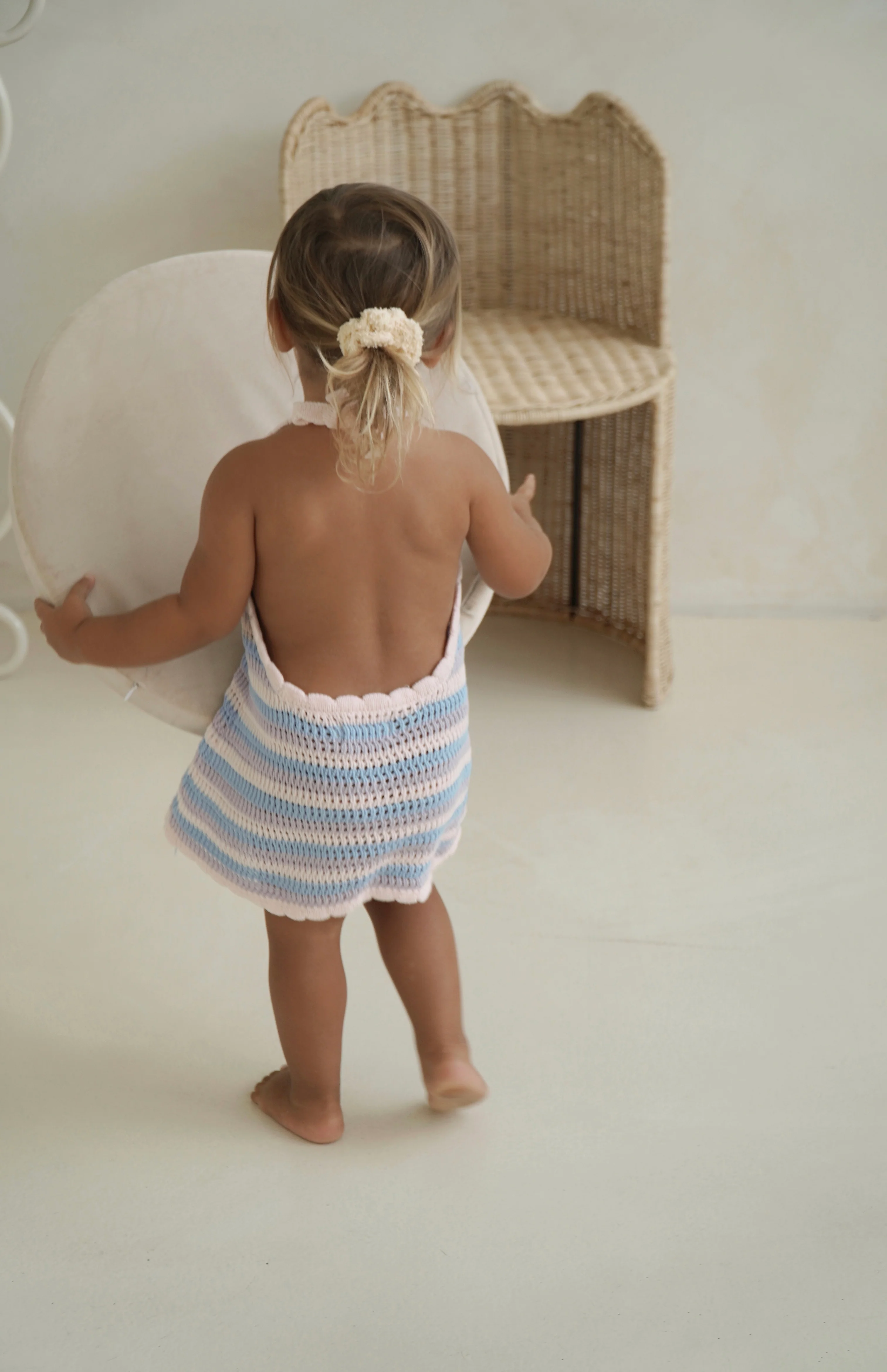 BIRDIE HALTER DRESS - LUNA STRIPE - Image 7