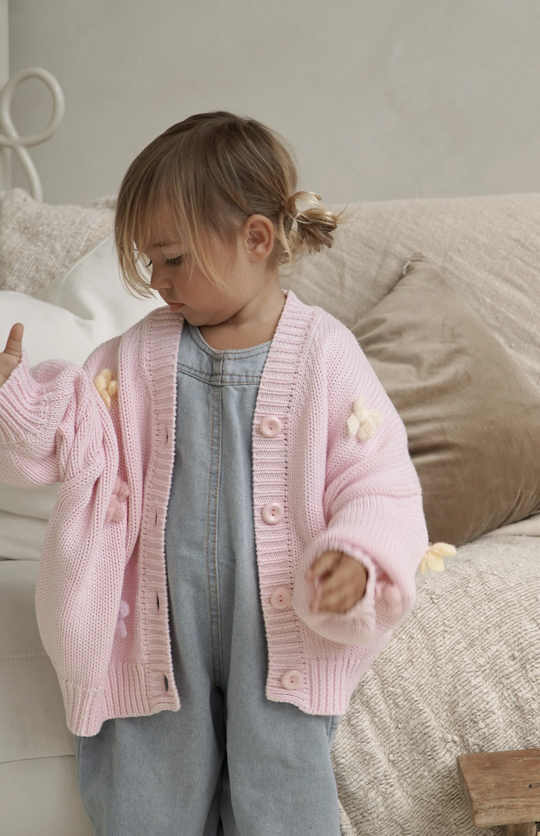 BLEU BELLE CARDIGAN - PINK - Image 4