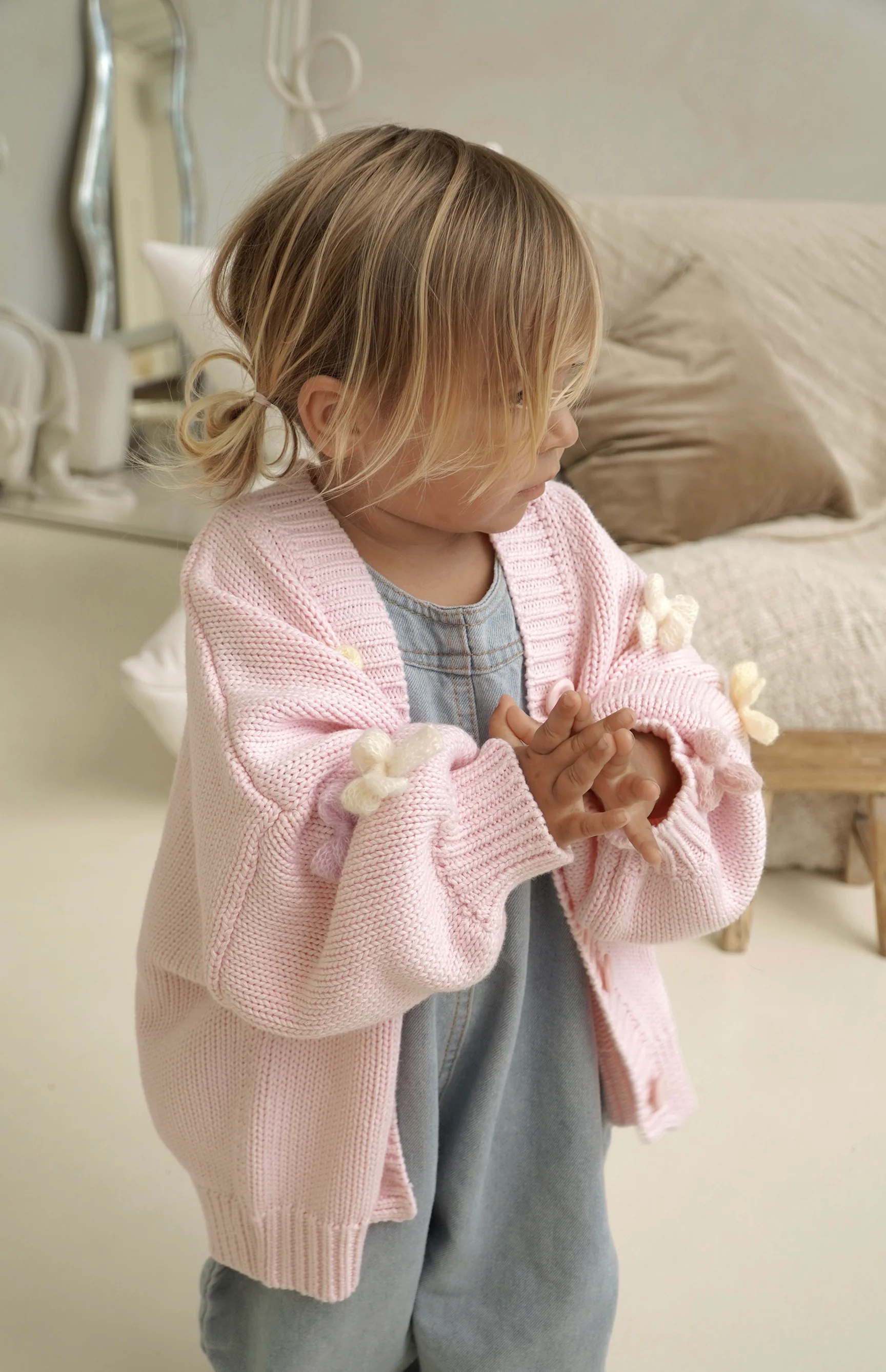 BLEU BELLE CARDIGAN - PINK - Image 5