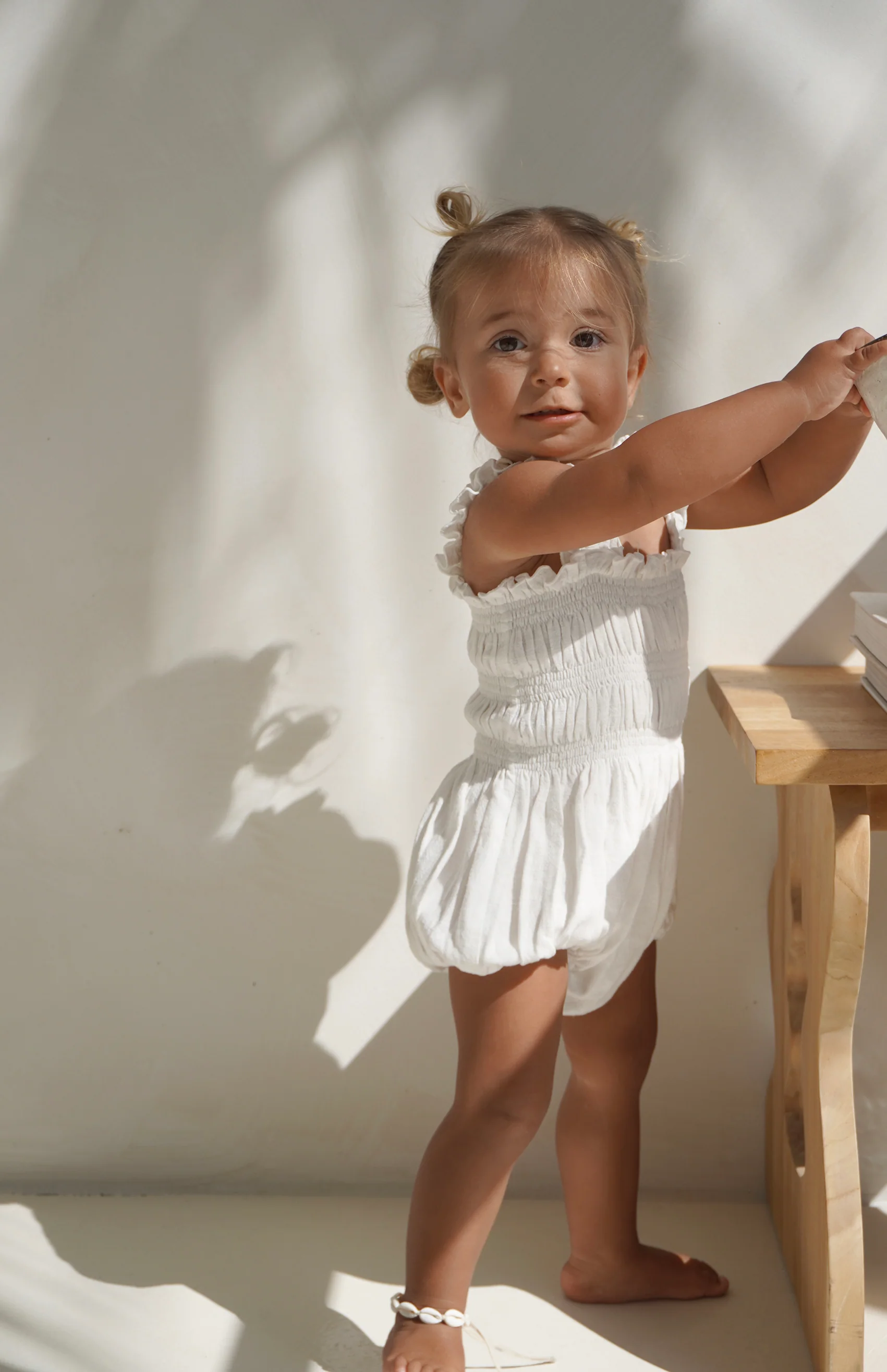 BOBBIE ROMPER - WHITE - Image 3