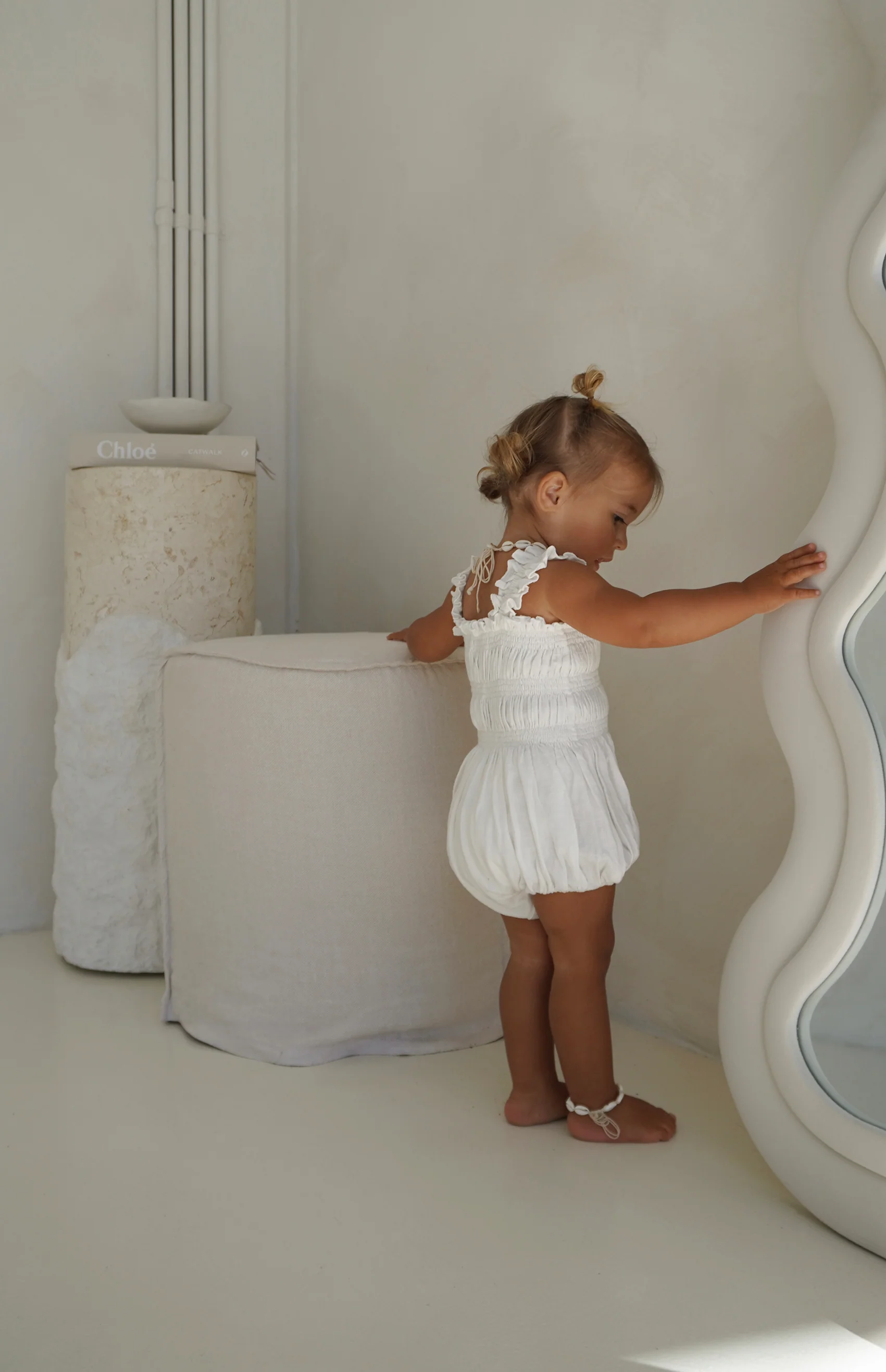 BOBBIE ROMPER - WHITE - Image 4