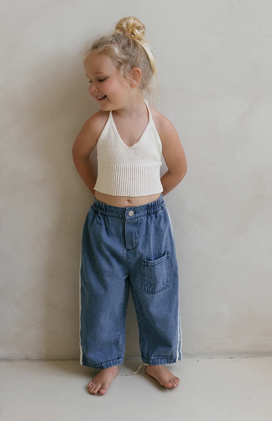 BONNIE HALTER TOP - CREAM - Image 2