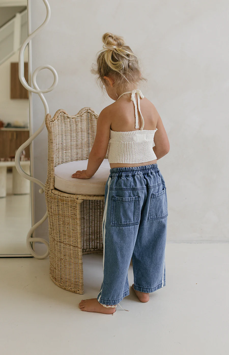 BONNIE HALTER TOP - CREAM - Image 4