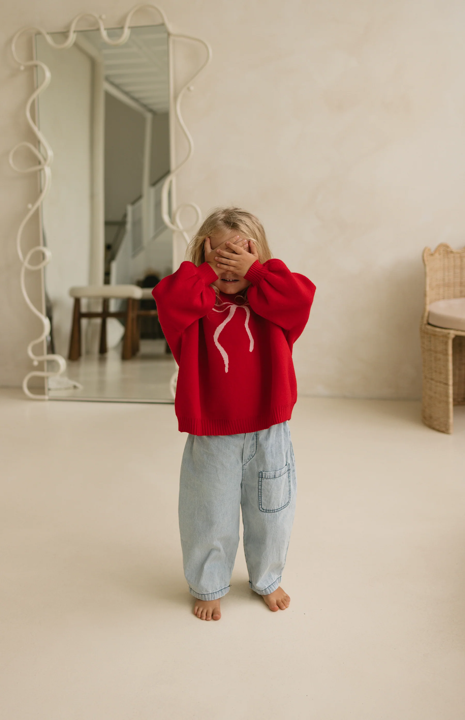 BOW ME OVER KNIT - RED - Image 7