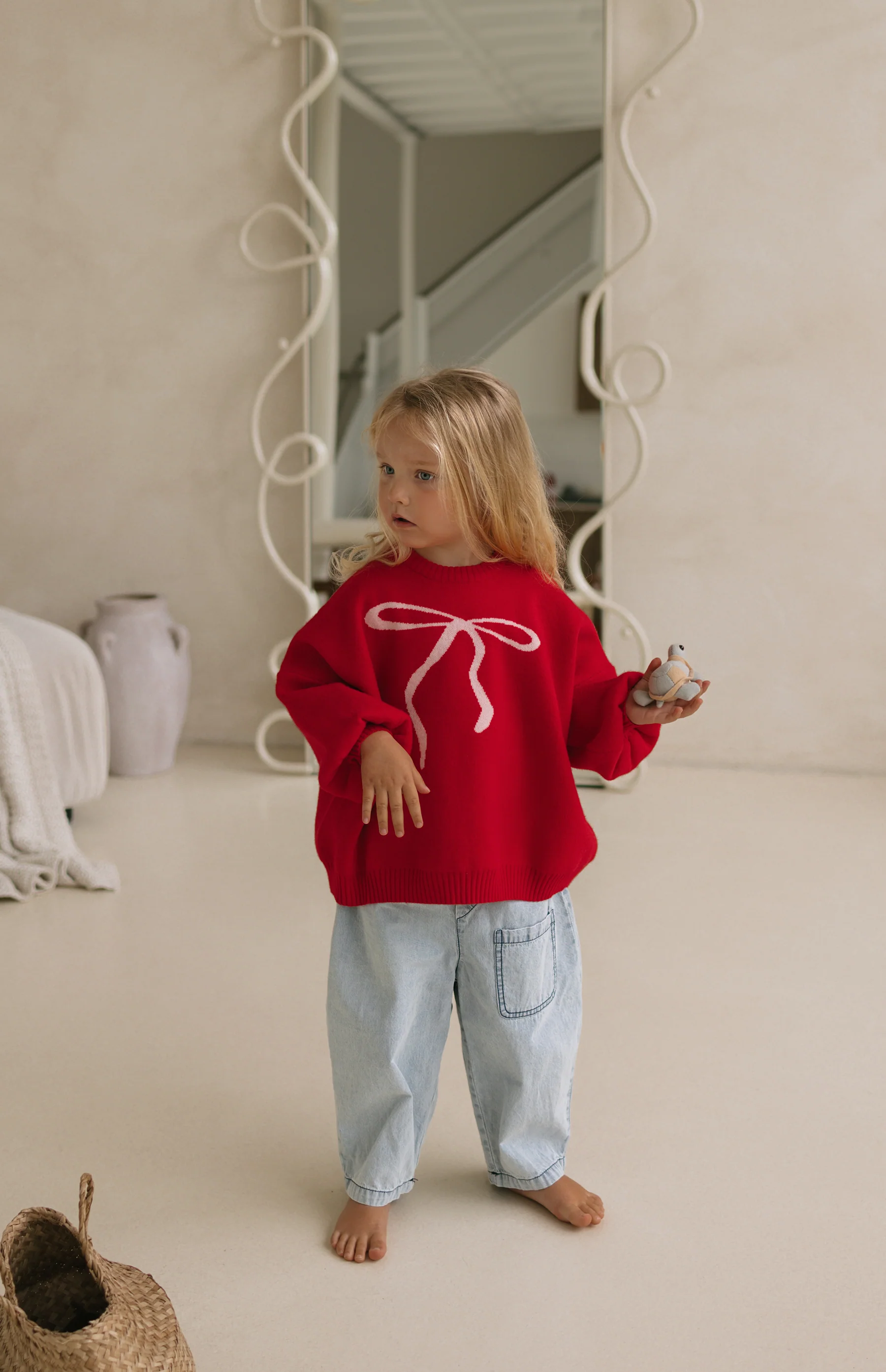 BOW ME OVER KNIT - RED - Image 8