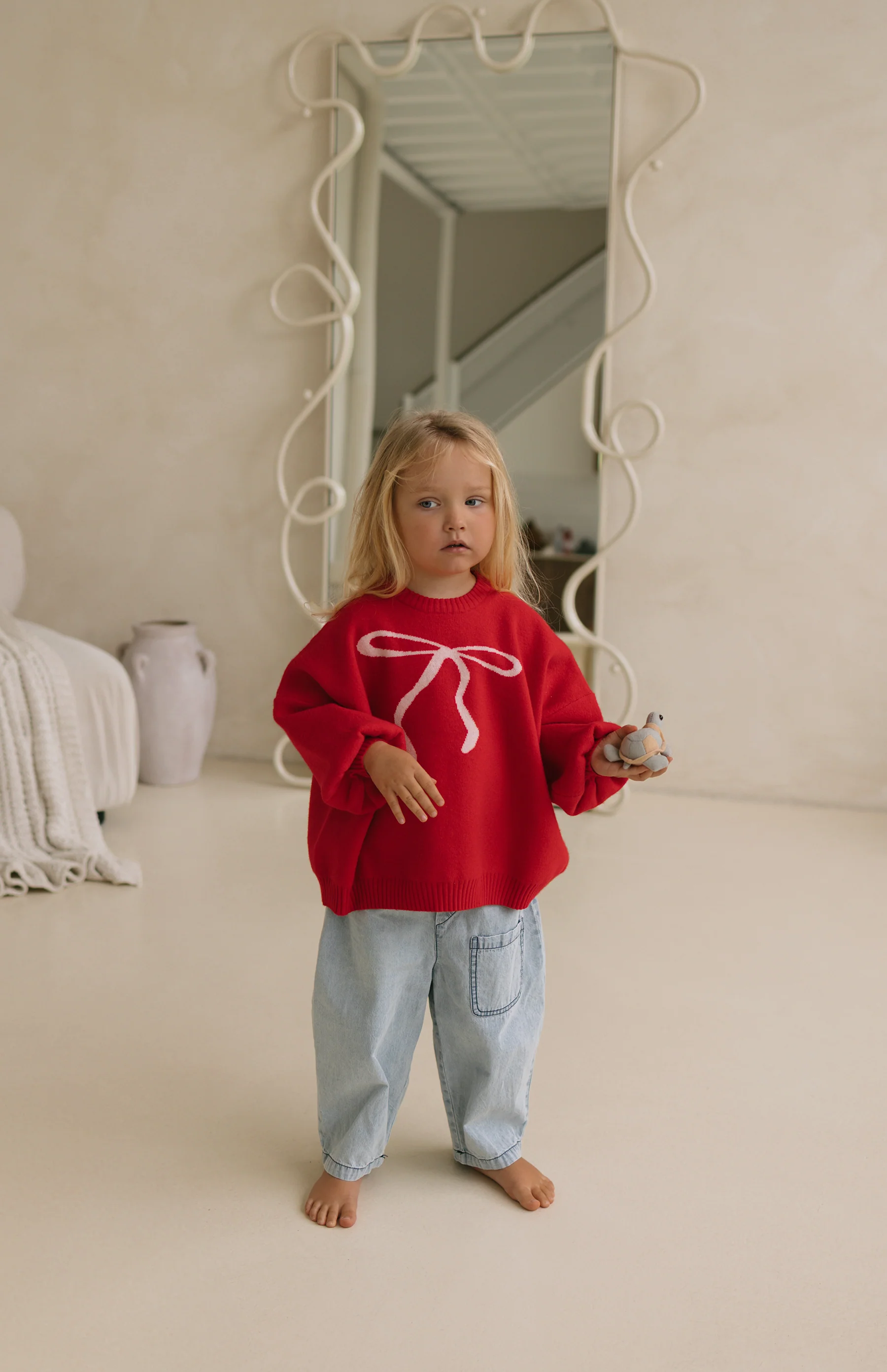 BOW ME OVER KNIT - RED - Image 9
