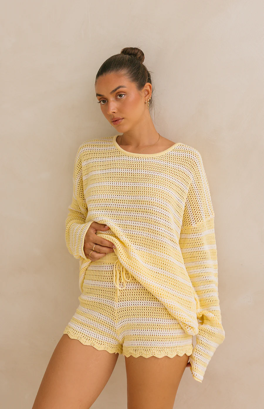 BUTTERCUP STRIPE SHORTS - MAMA - Image 2