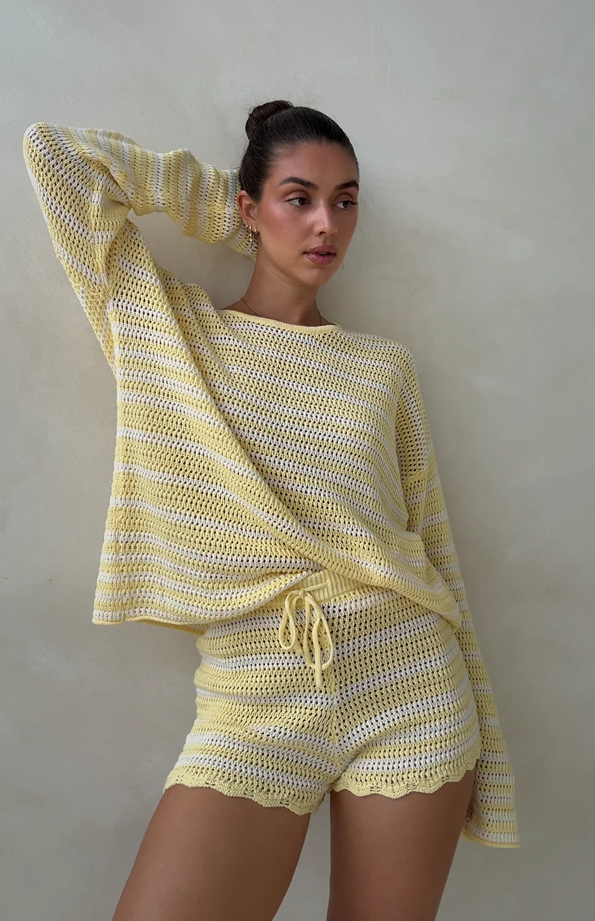 BUTTERCUP STRIPE SHORTS - MAMA - Image 3