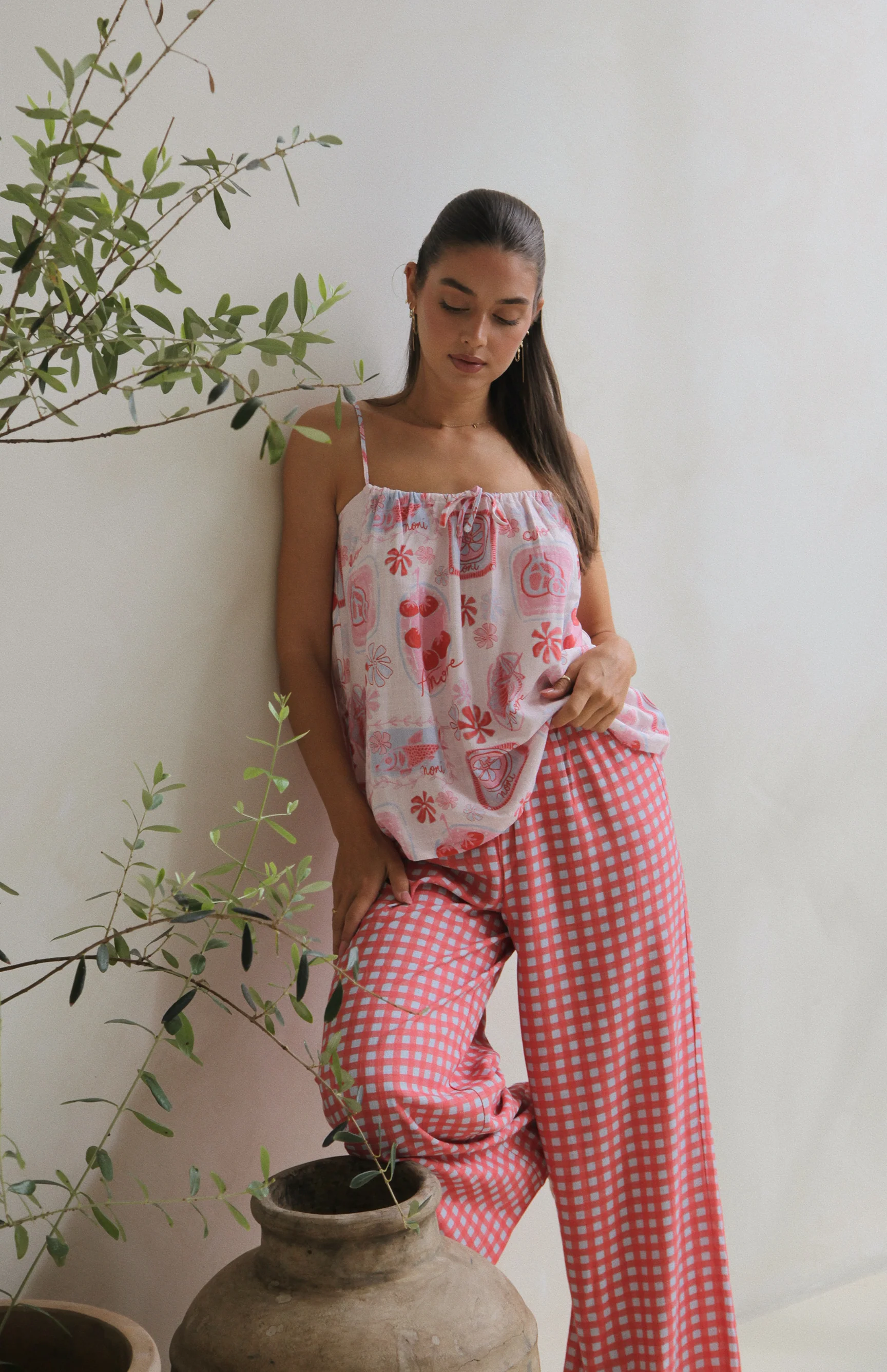CAPRI GINGHAM PANT - MAMA - Image 2