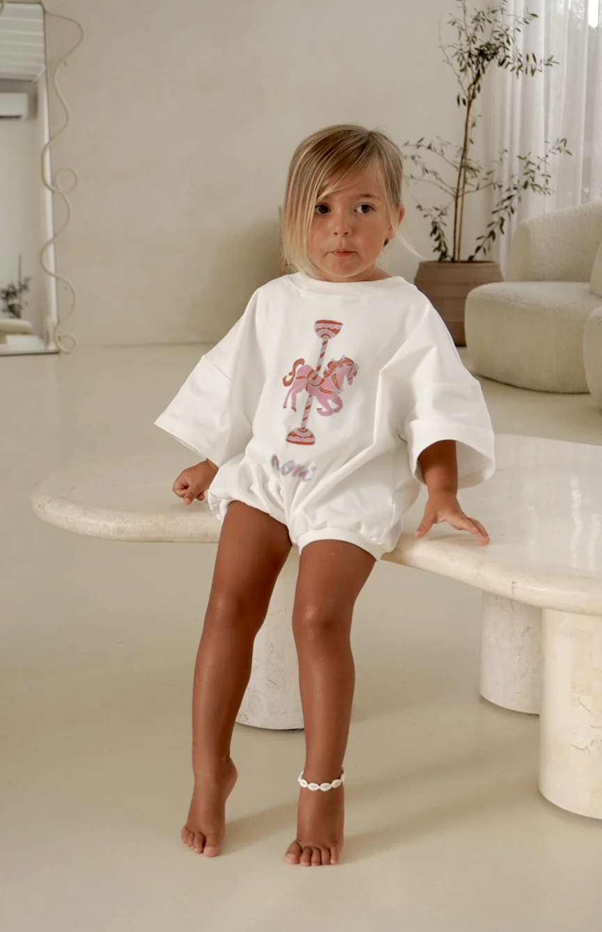 CAROUSEL T SHIRT ROMPER - Image 2