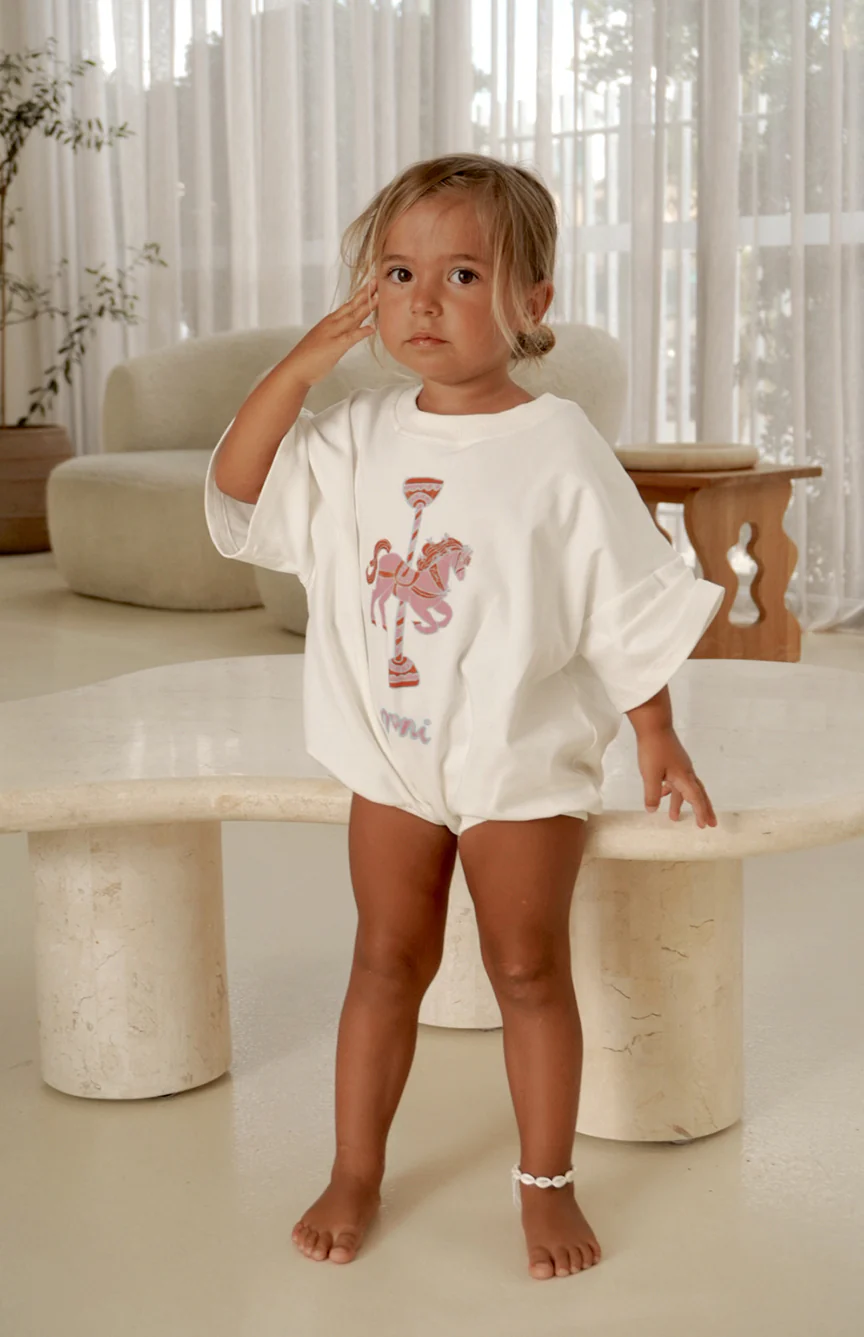 CAROUSEL T SHIRT ROMPER - Image 3