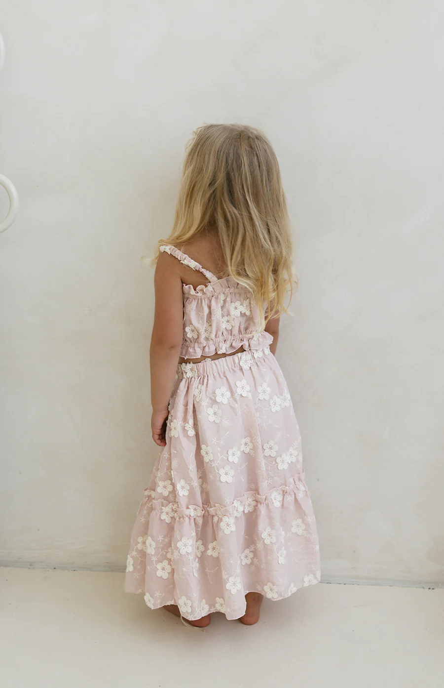 CELESTE CROP & SKIRT SET - BLUSH - Image 2