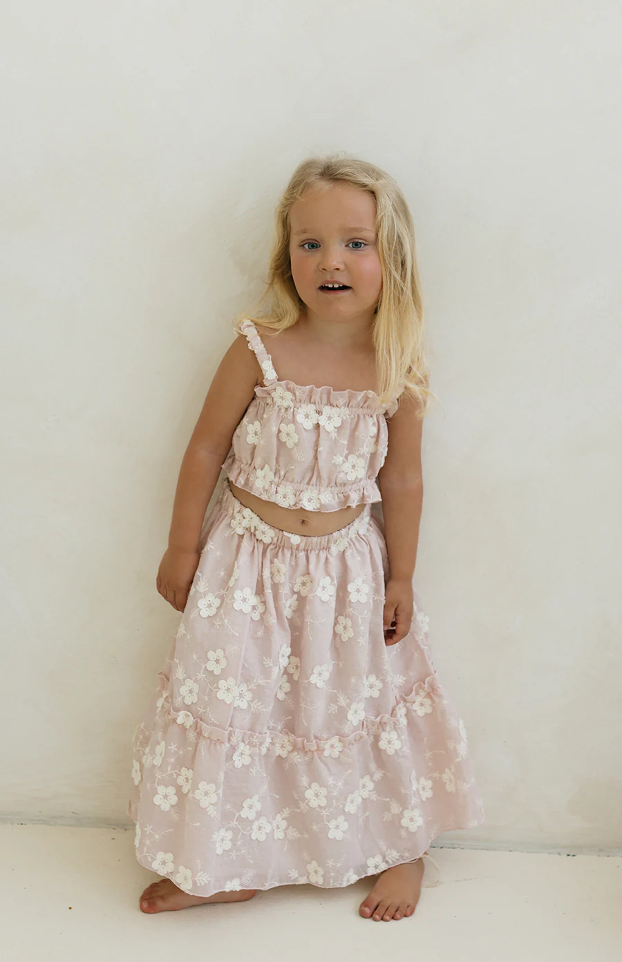 CELESTE CROP & SKIRT SET - BLUSH - Image 6