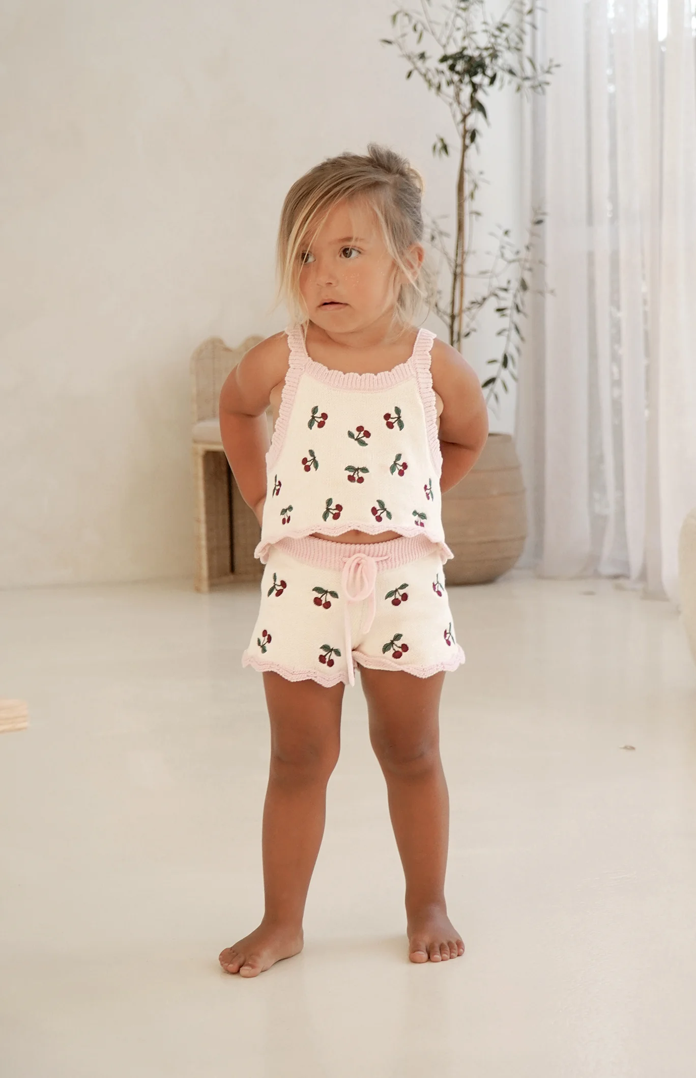 CHERRY KNIT SHORTS - Image 4